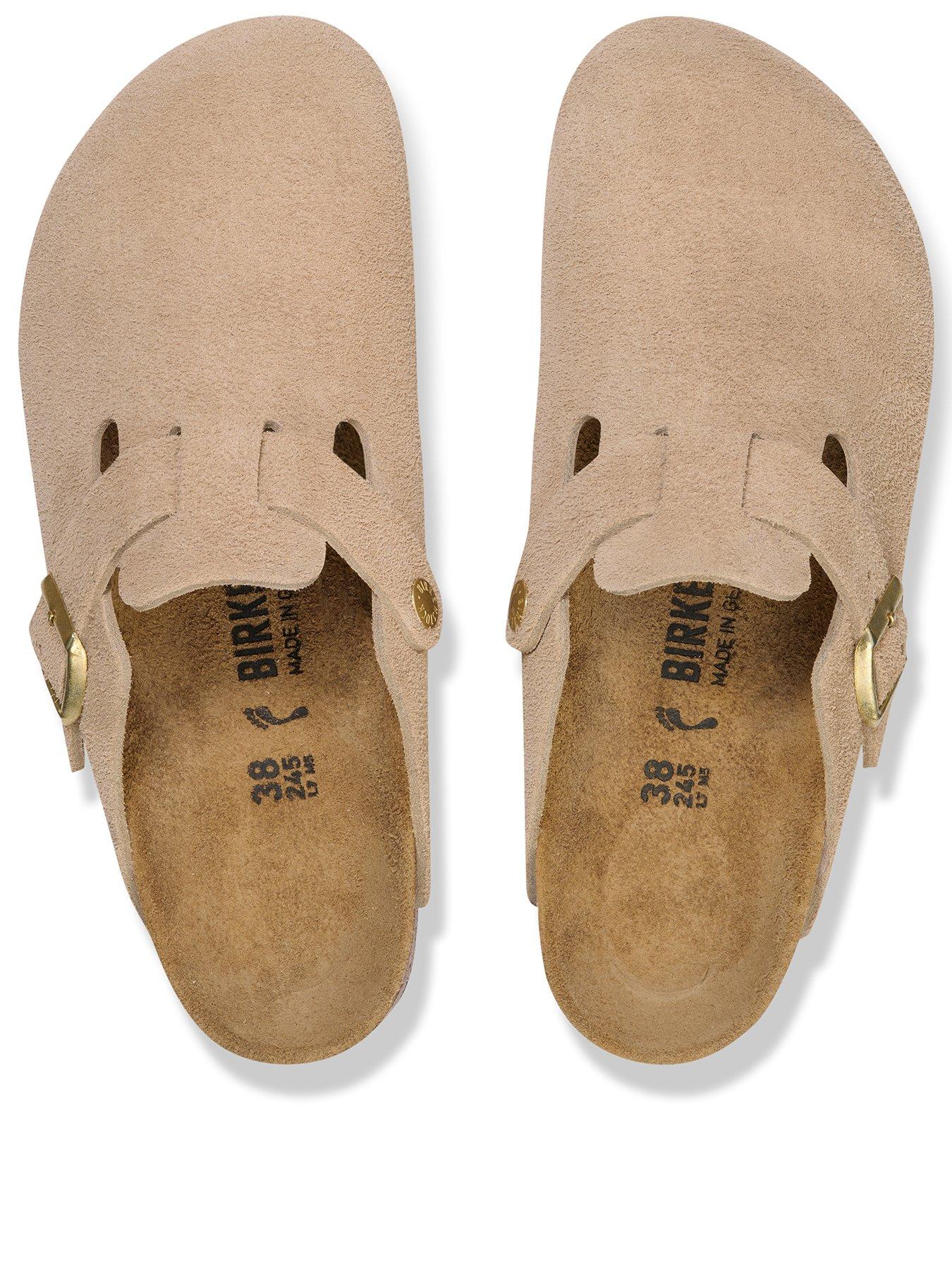 Image 3 of 3 of Birkenstock Boston Suede Clog - Sandcastle Beige