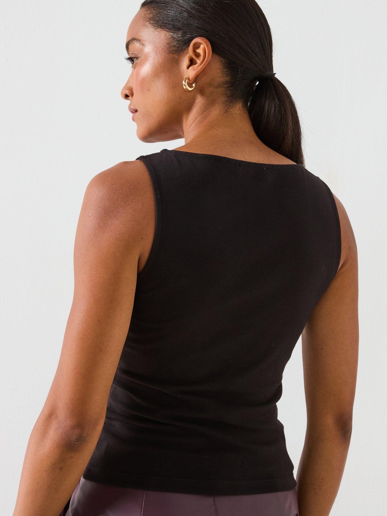  image of mango-boat-neck-top-with-rhinestones