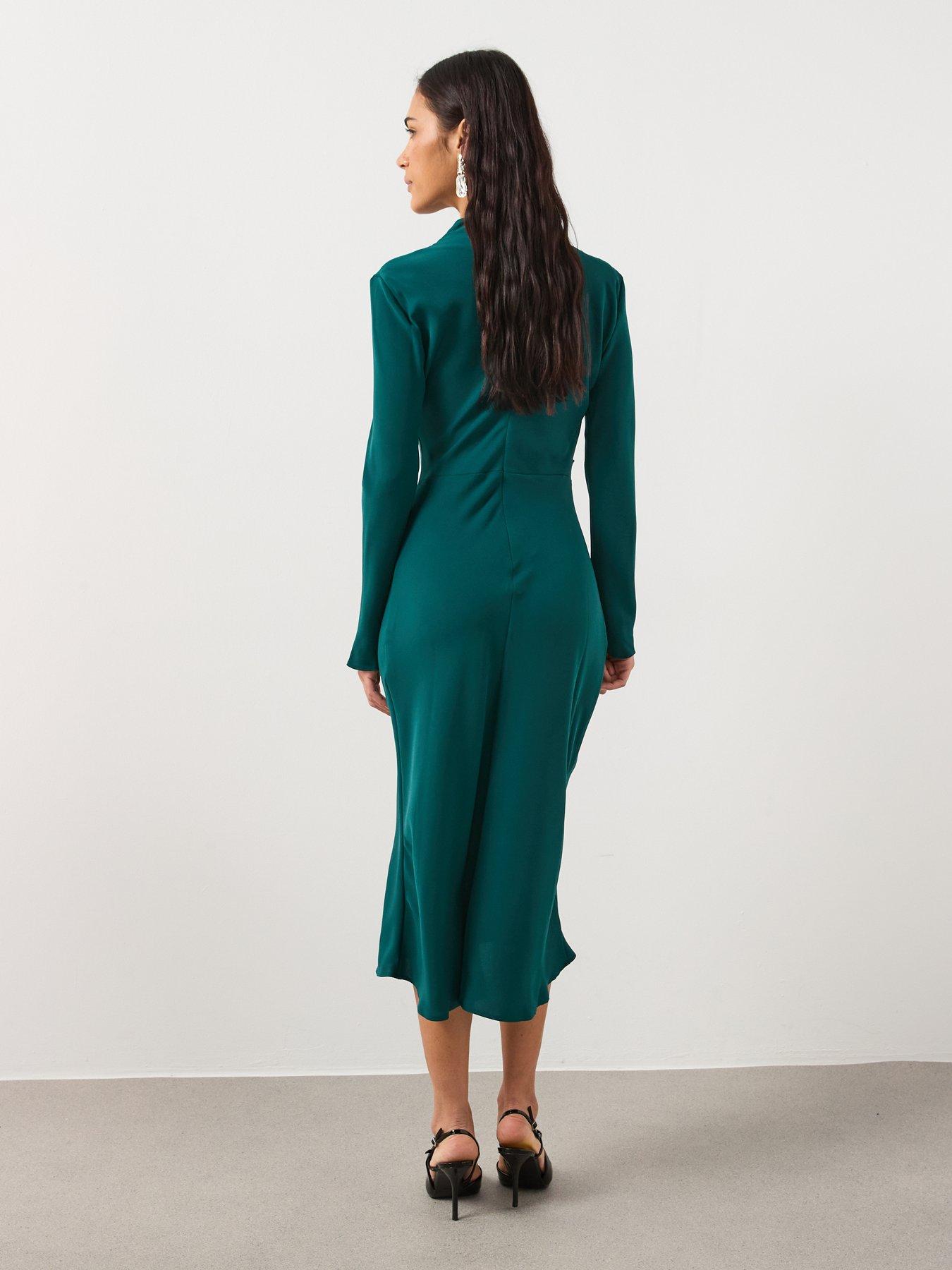  image of mango-satin-midi-dress
