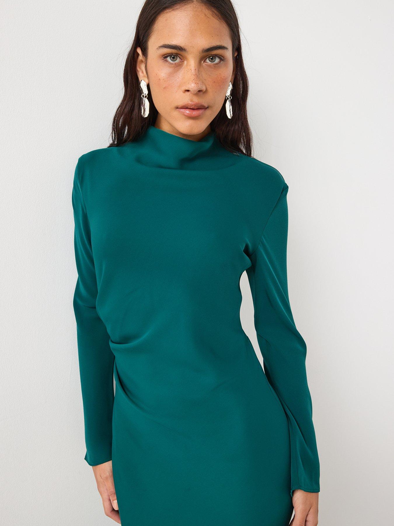  image of mango-satin-midi-dress