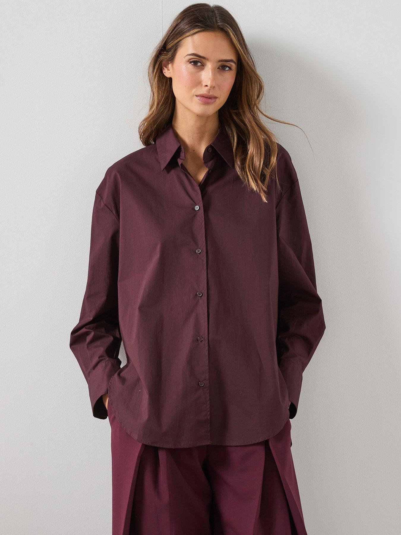 Mango Cotton Fitted Shirt - Brown