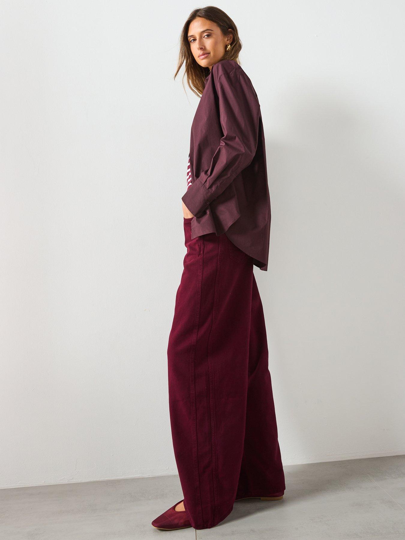 Image 5 of 5 of Mango Cotton Fitted Shirt - Brown