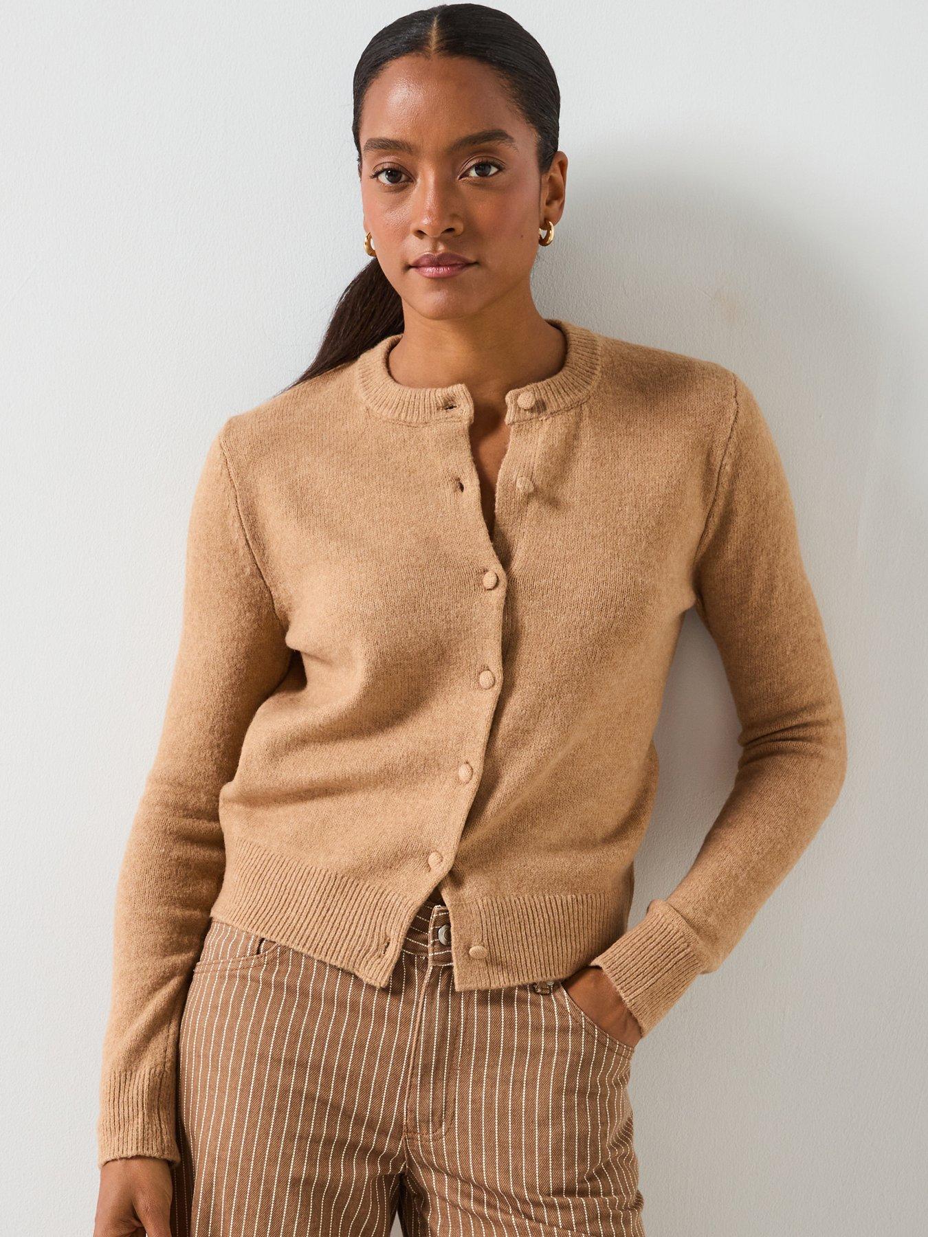 front image of mango-knitted-button-cardigan