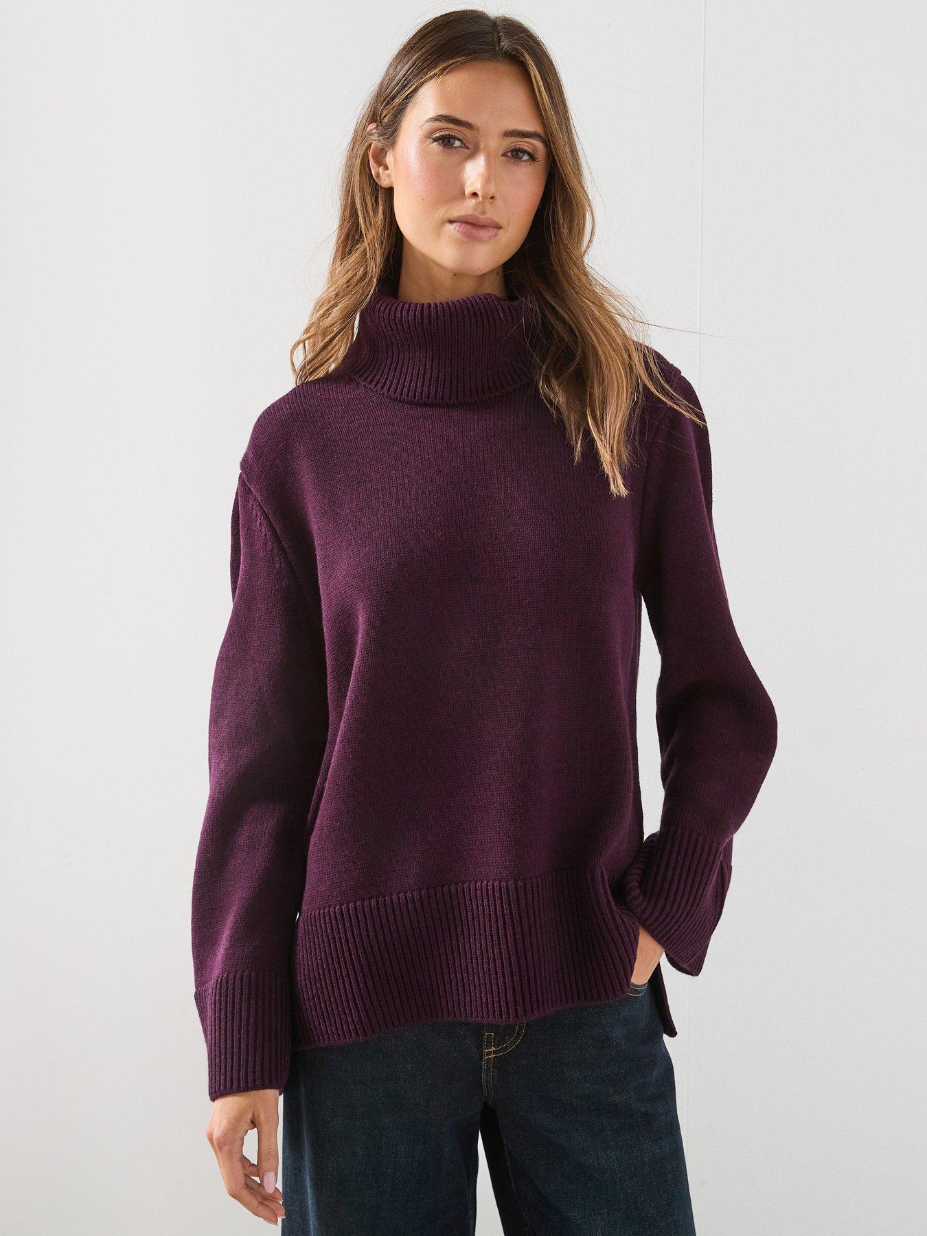Mango High Neck Knitted Jumper