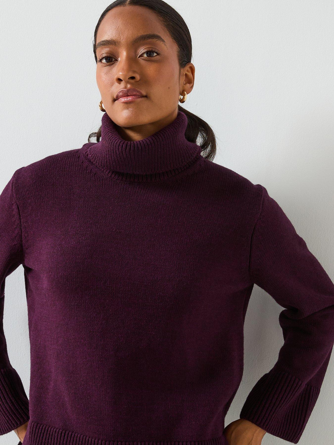  image of mango-high-neck-knitted-jumper