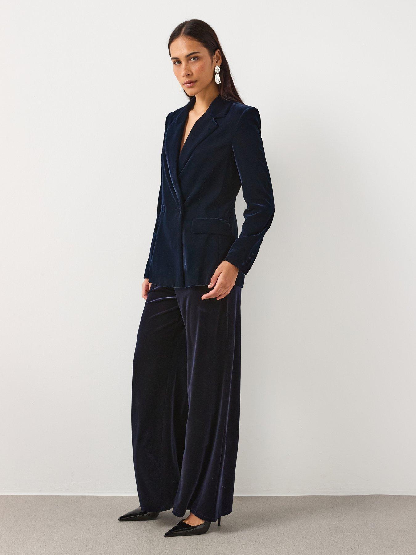  image of mango-velvet-wide-leg-trousers
