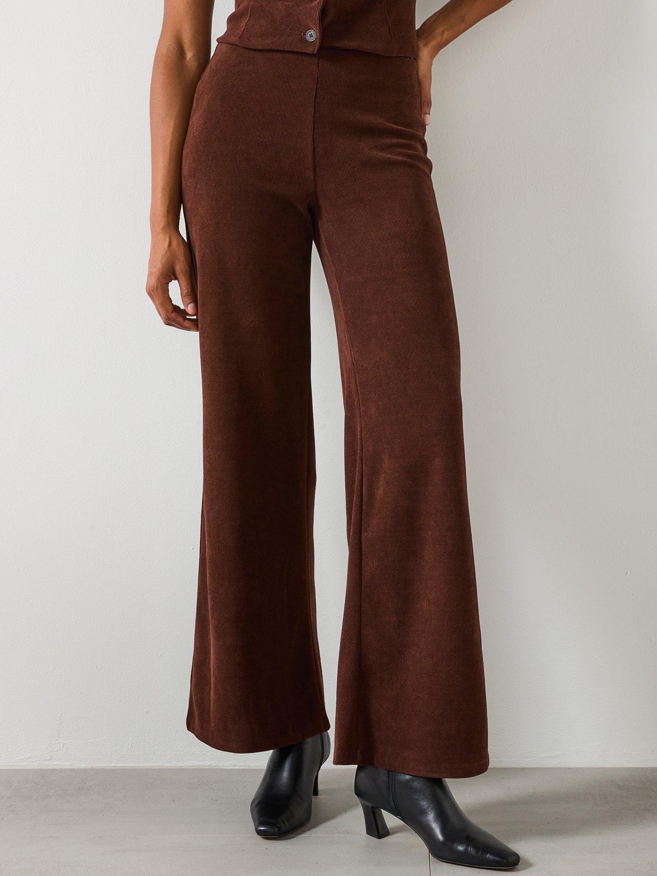  image of mango-corduroy-trousers-with-elastic-waist