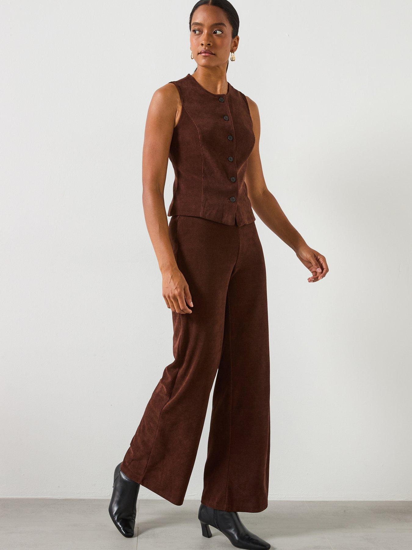  image of mango-corduroy-trousers-with-elastic-waist