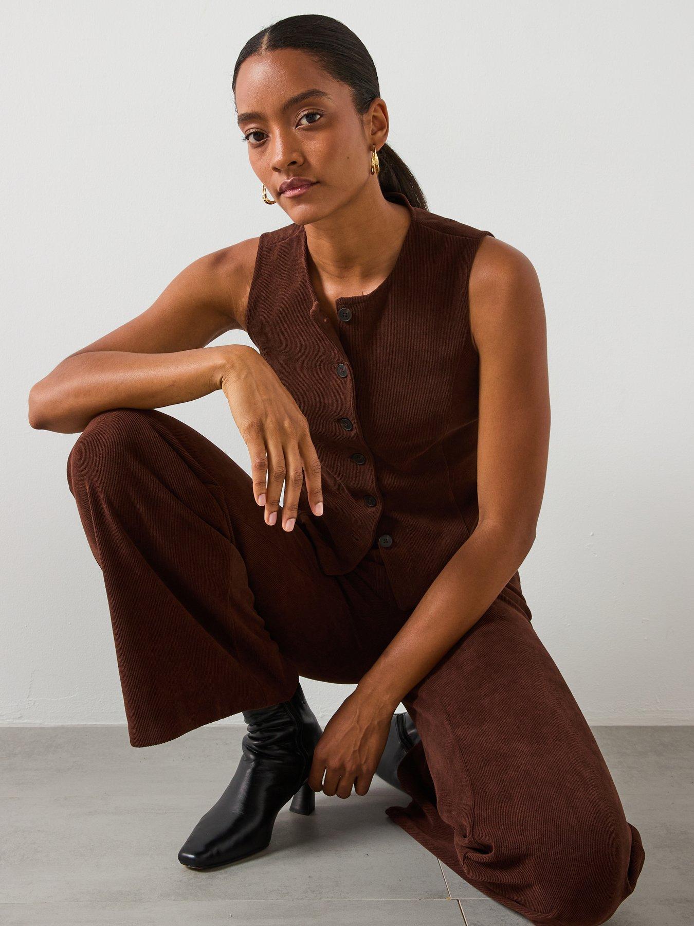  image of mango-corduroy-trousers-with-elastic-waist