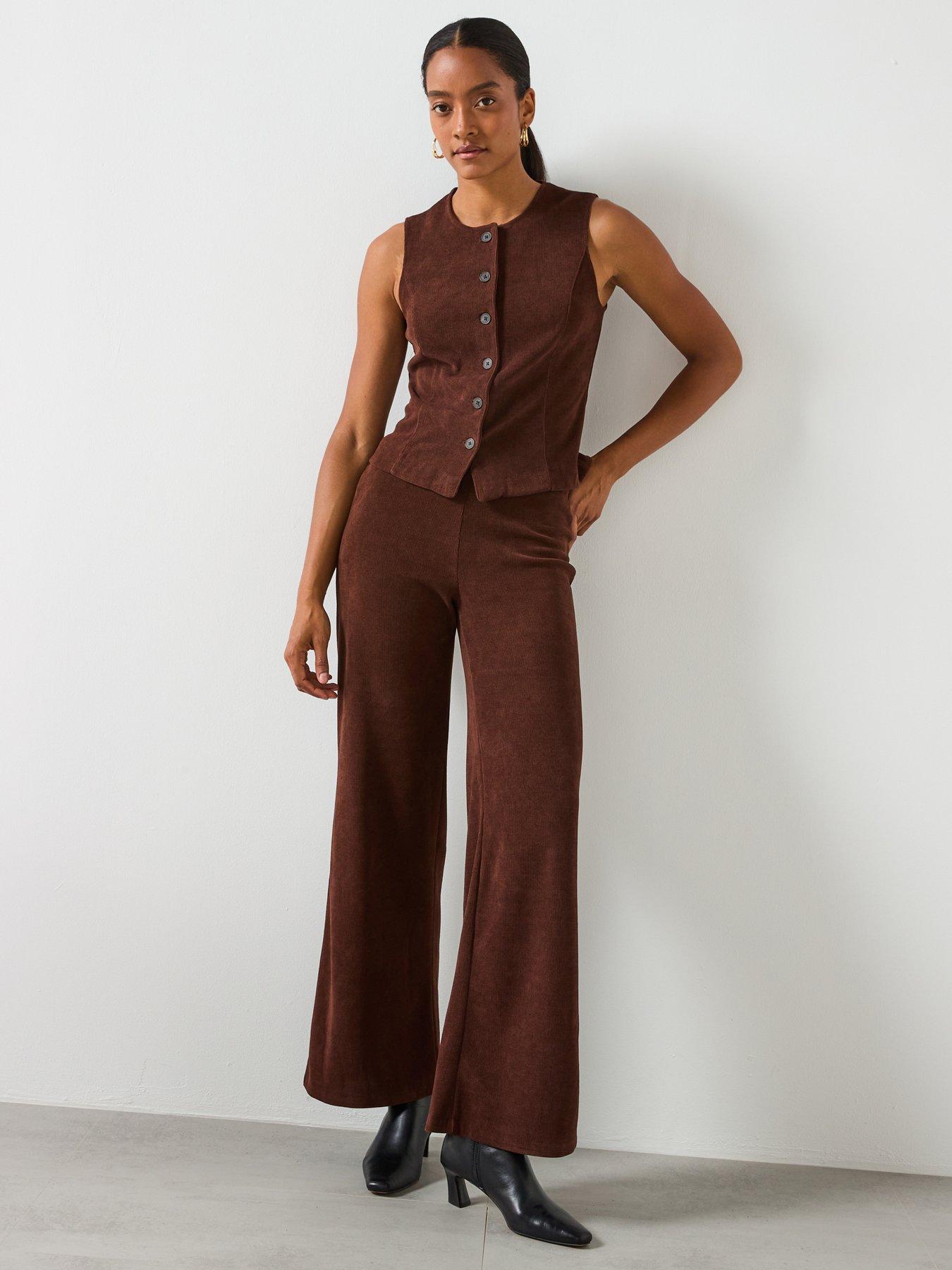  image of mango-corduroy-trousers-with-elastic-waist