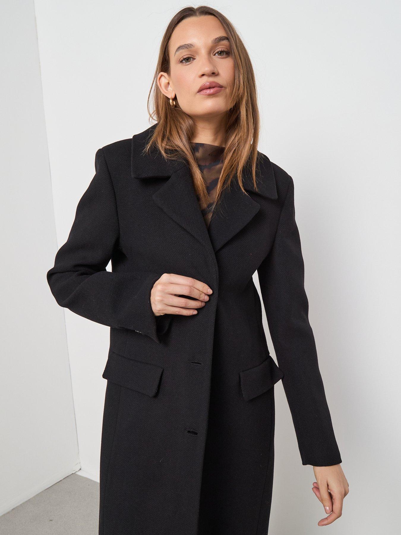  image of mango-wool-coat-with-fur-collar