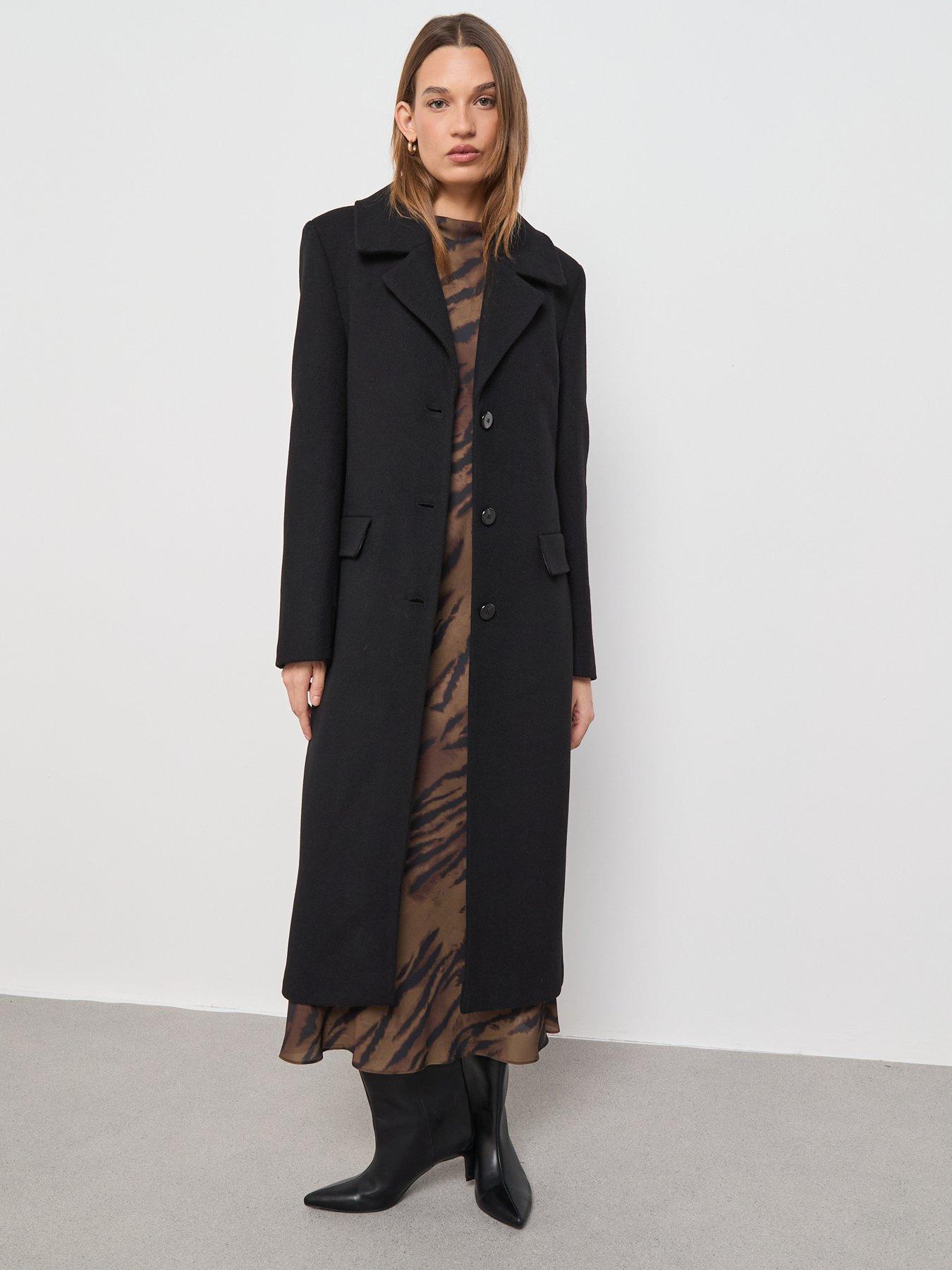  image of mango-wool-coat-with-fur-collar