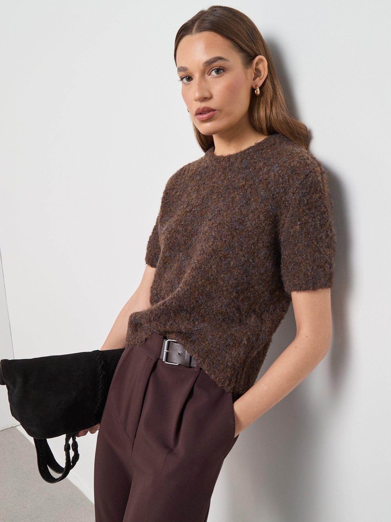 Mango Sweater Tosca - Brown
