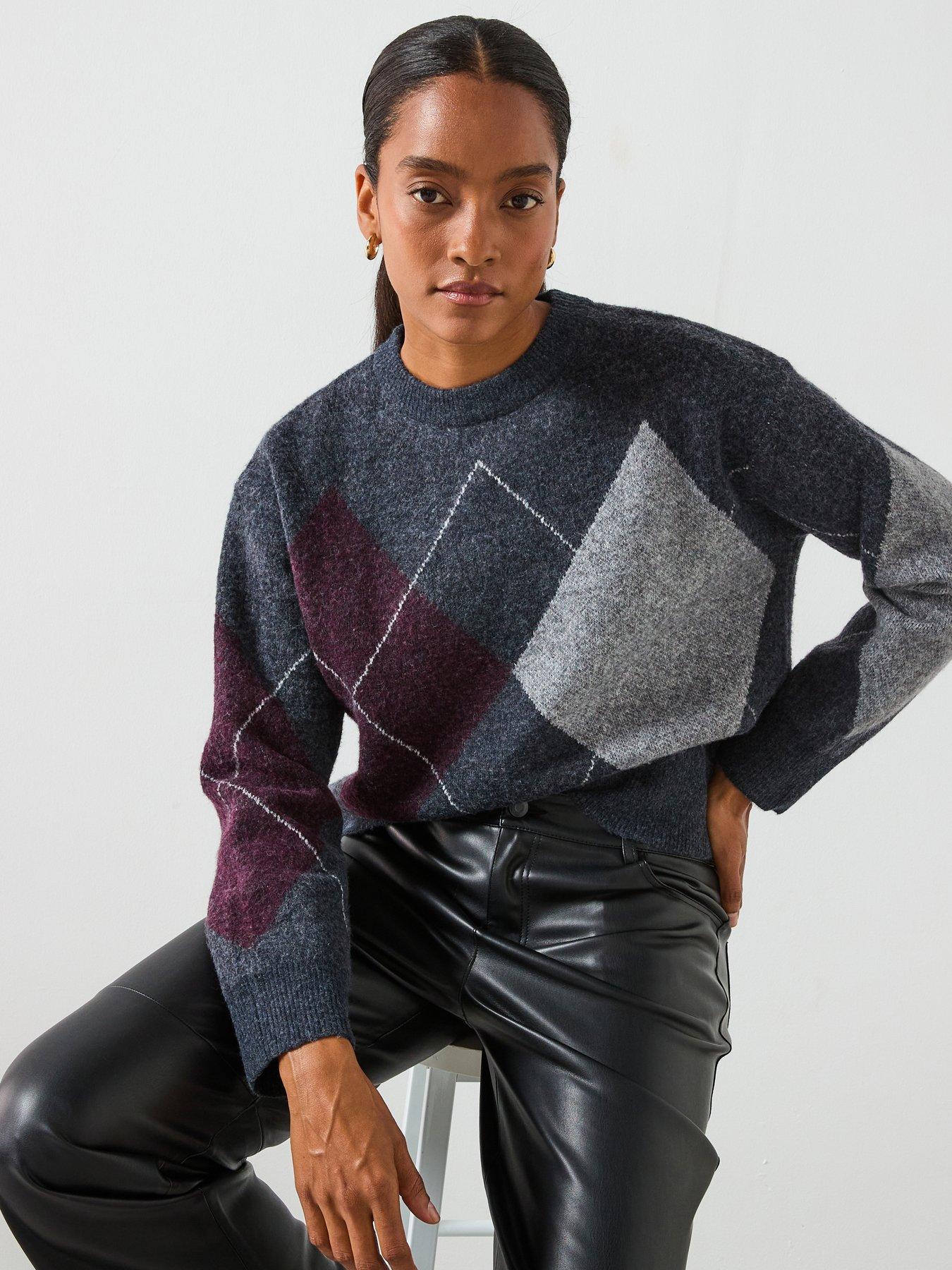Mango Sweater Rombon - Grey