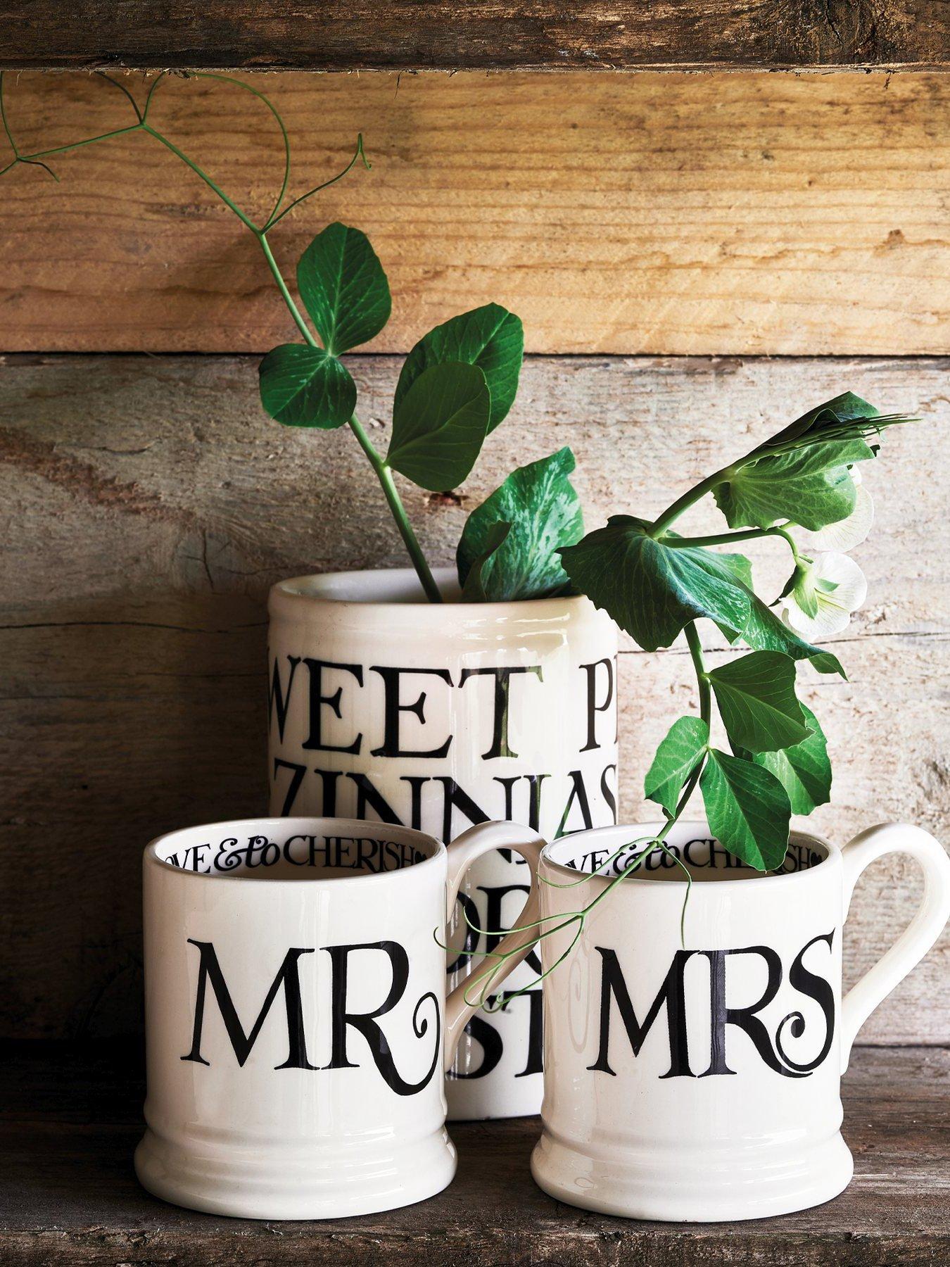 Image 1 of 6 of Emma Bridgewater Mr &amp; Mrs Set Of 2 Mugs