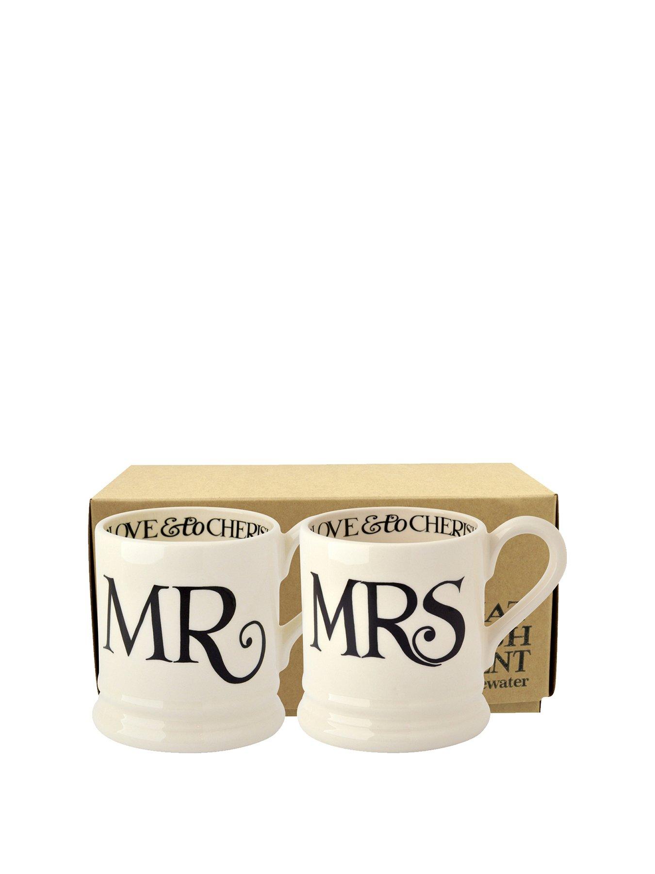 Image 2 of 6 of Emma Bridgewater Mr &amp; Mrs Set Of 2 Mugs