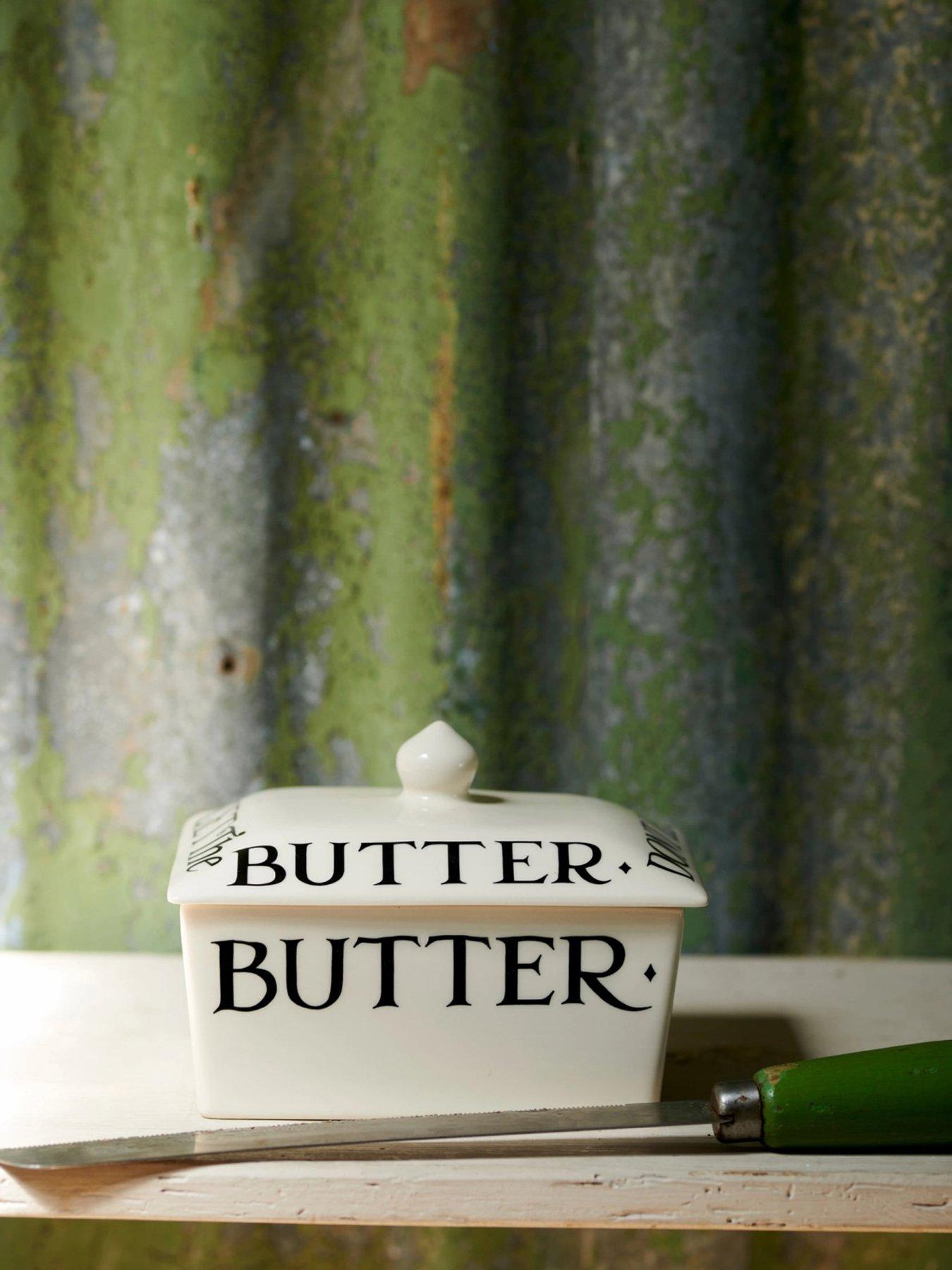 undefined Black & Toast Butterdish