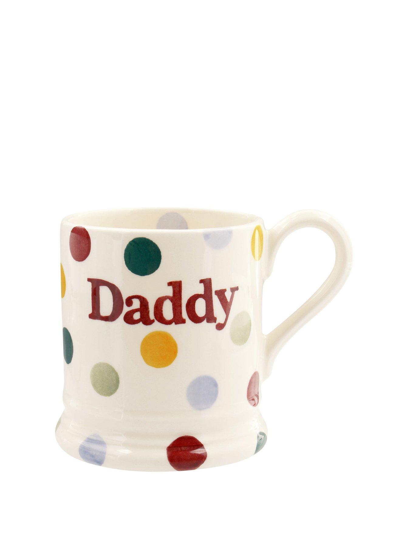 Image 2 of 5 of Emma Bridgewater Polka Dot Daddy Single 1/2 Pint Mug