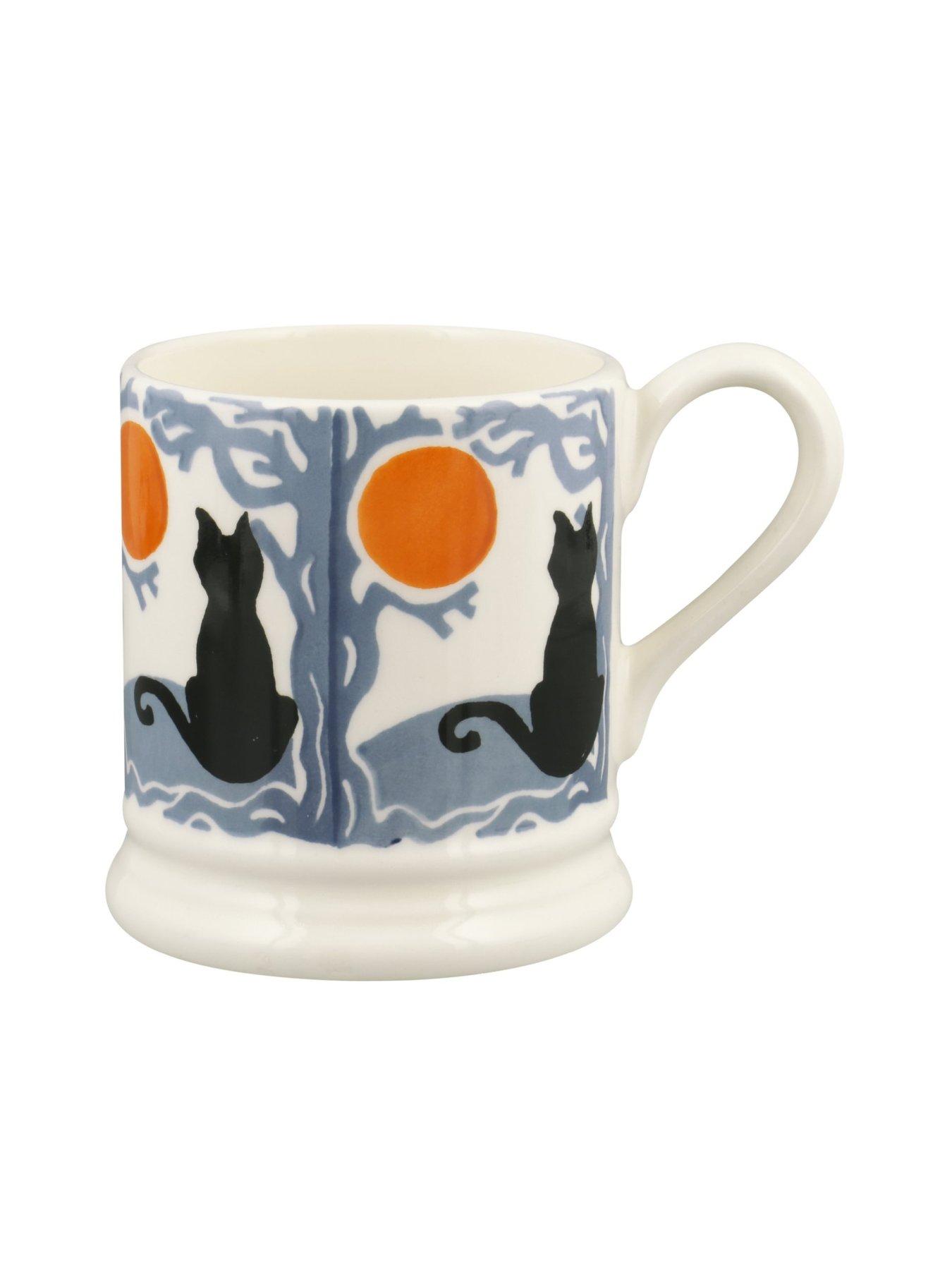 Image 4 of 4 of Emma Bridgewater Haloween Cat Single 1/2 Pint Mug