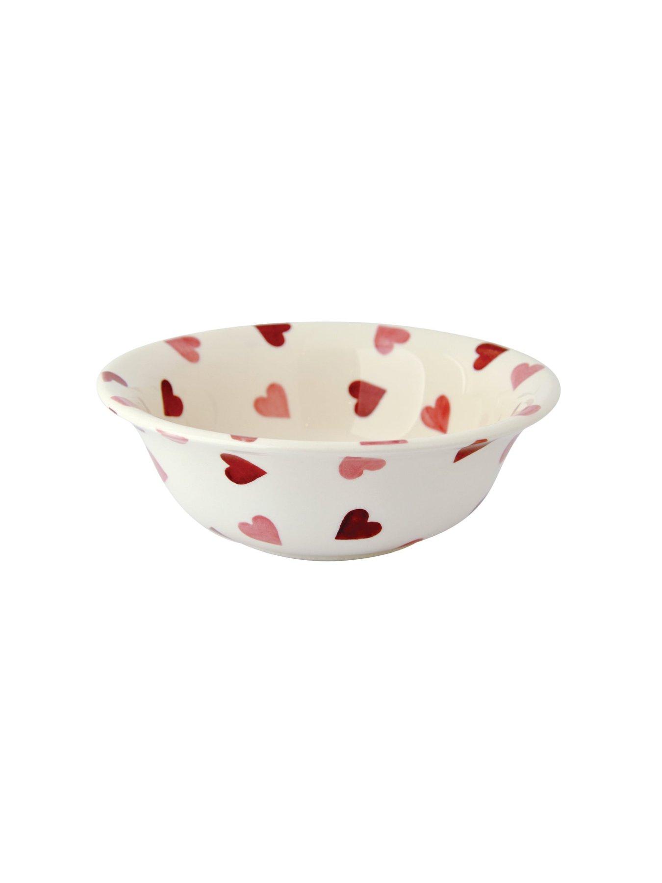  image of emma-bridgewater-pink-hearts-cereal-bowl