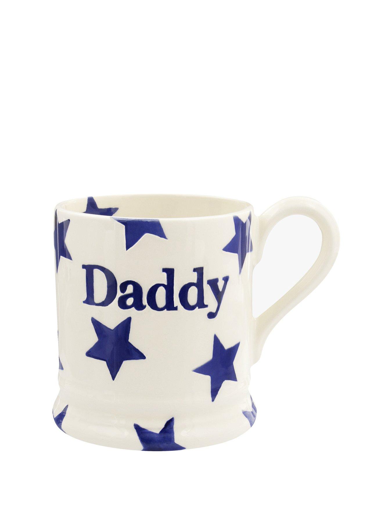 Image 2 of 5 of Emma Bridgewater Blue Star Daddy Single 1/2 Pint Mug