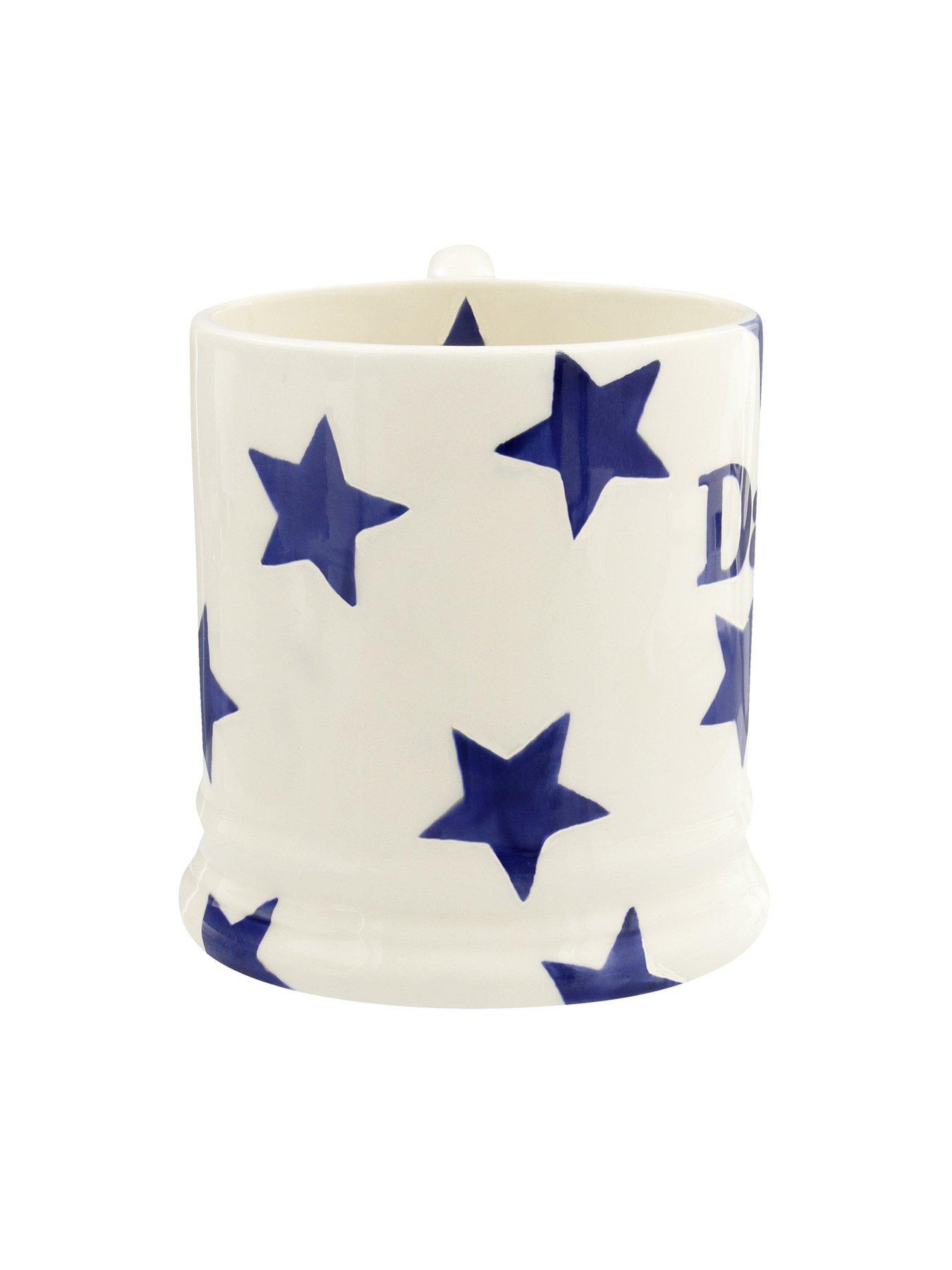 Image 5 of 5 of Emma Bridgewater Blue Star Daddy Single 1/2 Pint Mug