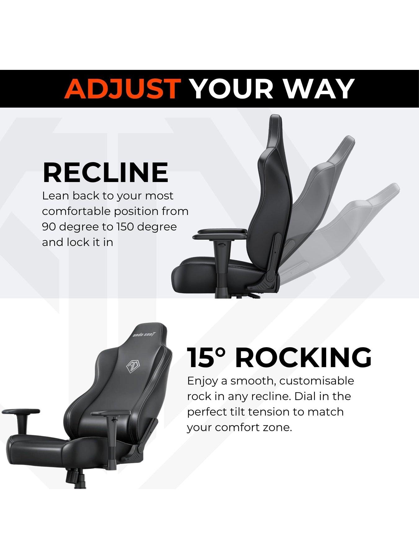 Image 5 of 6 of Andaseat Anda seaT Novis Max Grey Fabric Large