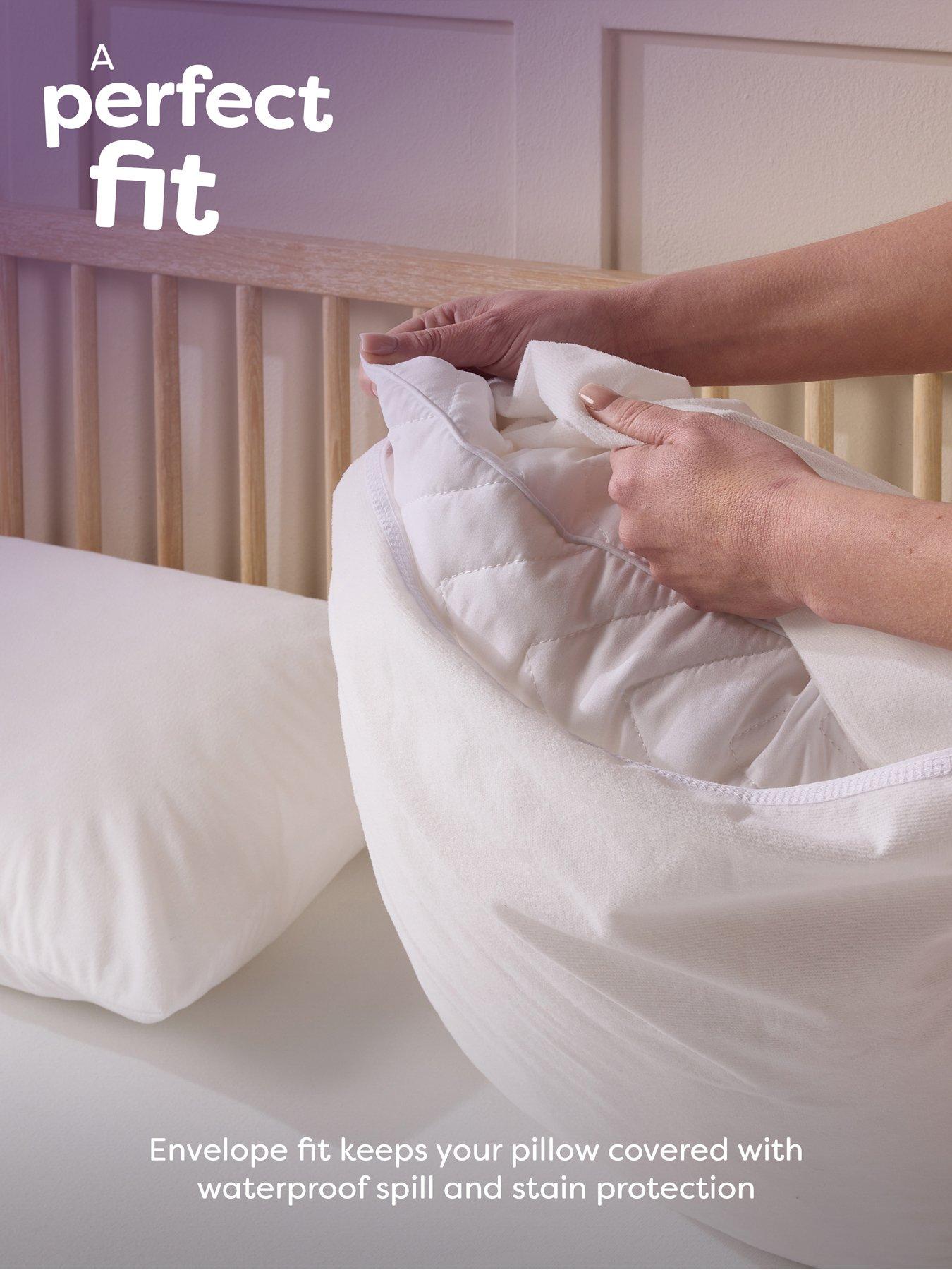 Image 5 of 8 of Slumberdown Waterproof Protect Pillow Protector 2 Pack