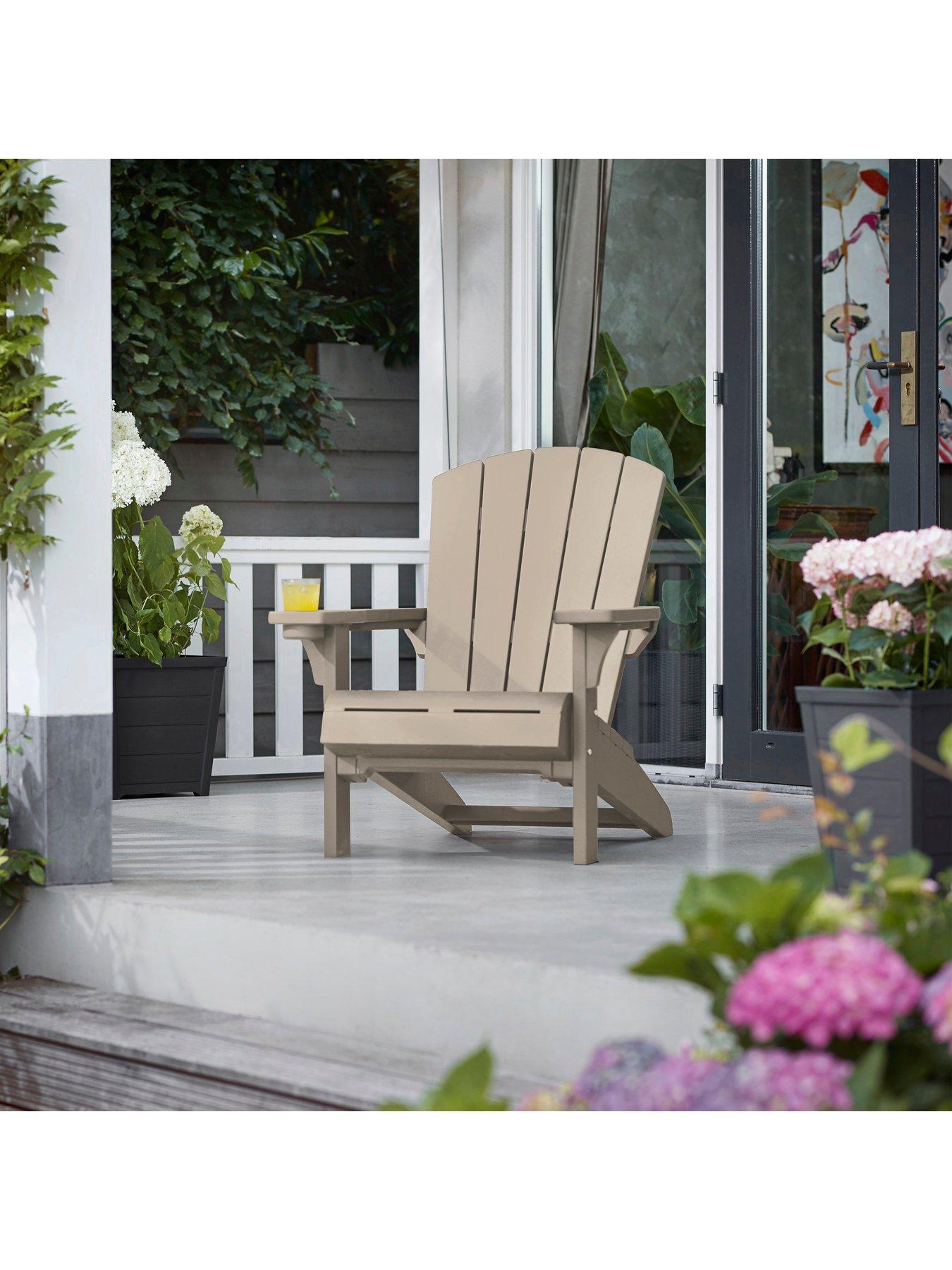 Keter Troy Adirondack Silver Sage Chair