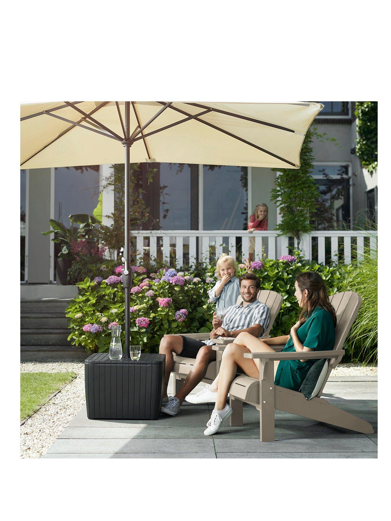 Image 2 of 7 of Keter Troy Adirondack Silver Sage Chair