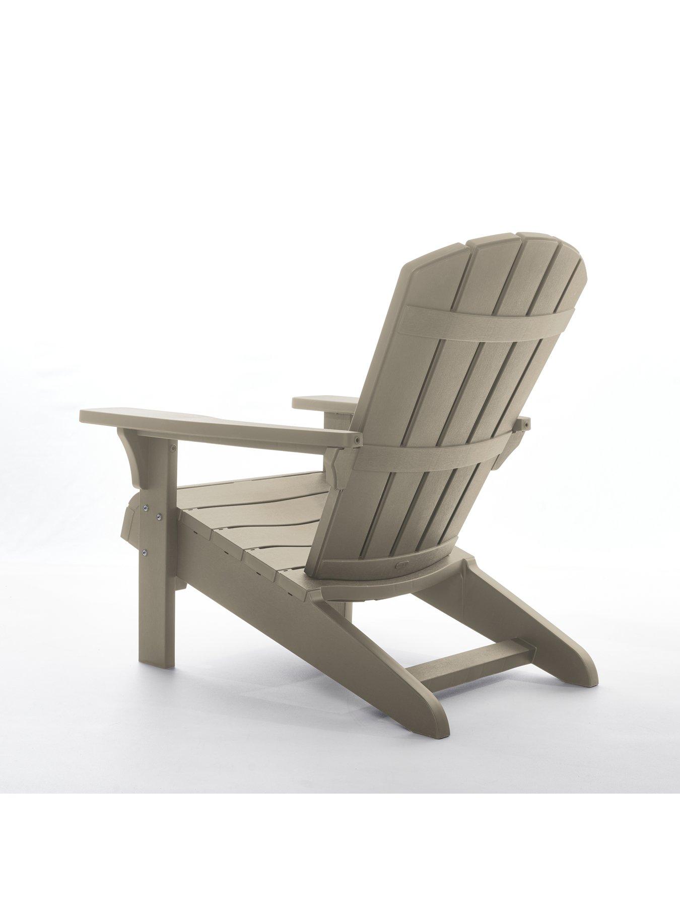 Image 4 of 7 of Keter Troy Adirondack Silver Sage Chair