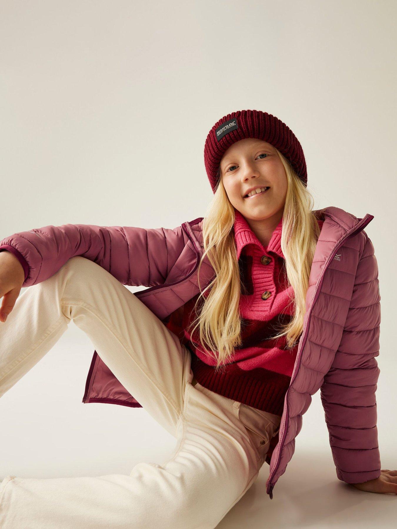 undefined Junior Girls Hooded Marizion Padded Jacket - Pink