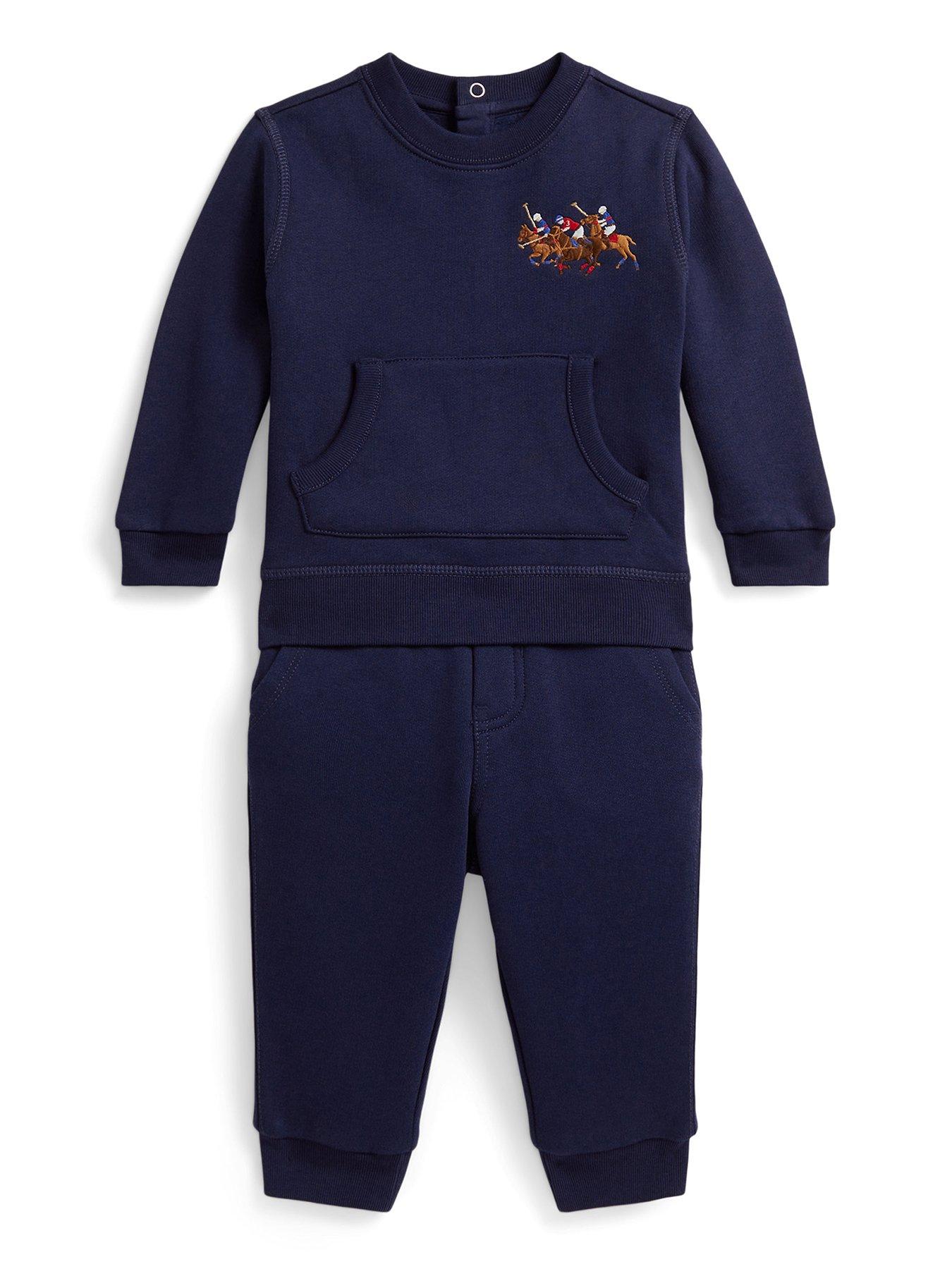 Polo Ralph Lauren Baby Boys Sweat Top  &  Pants Set - Navy