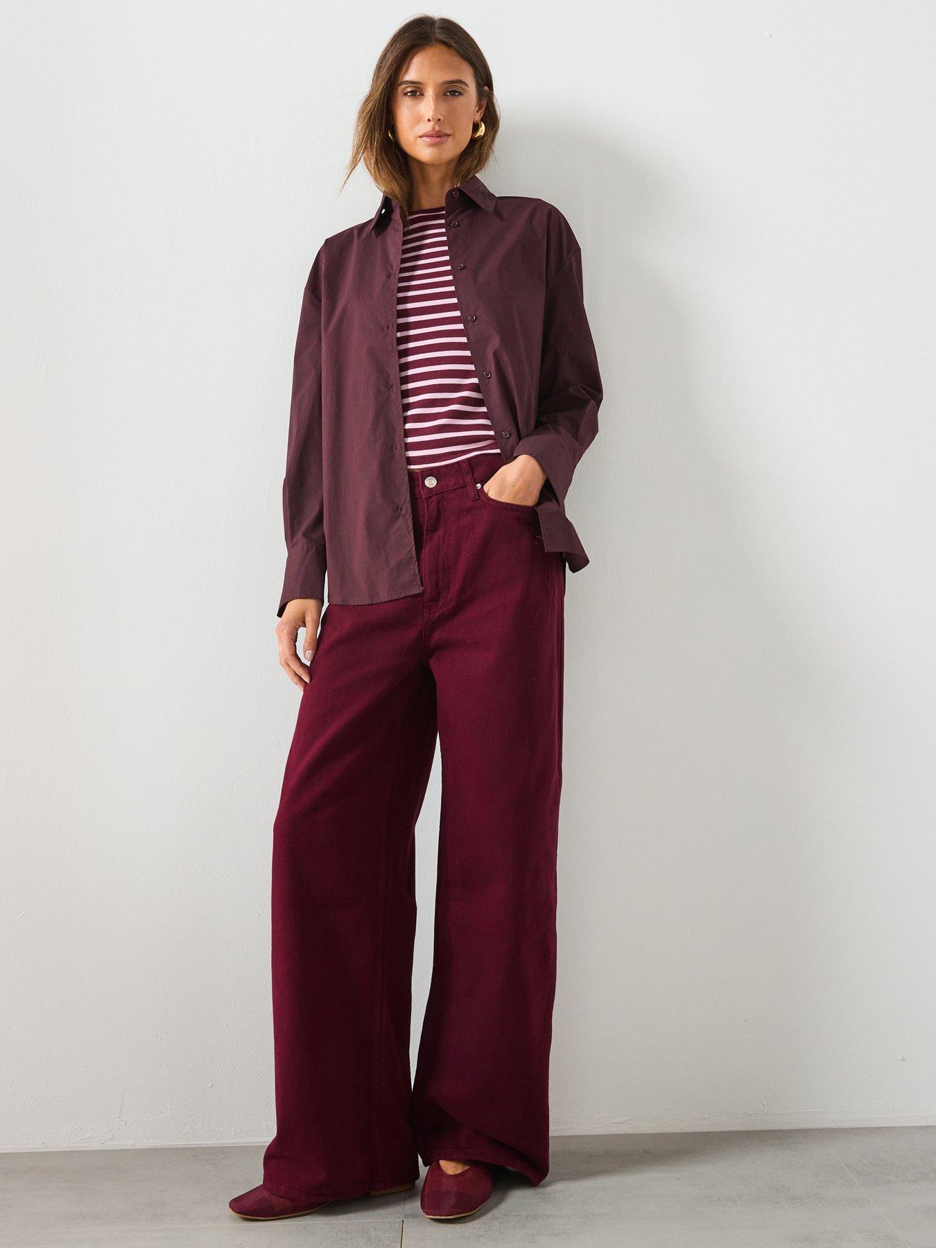 Image 6 of 6 of Mango Long Sleeved Striped T-Shirt - Pink