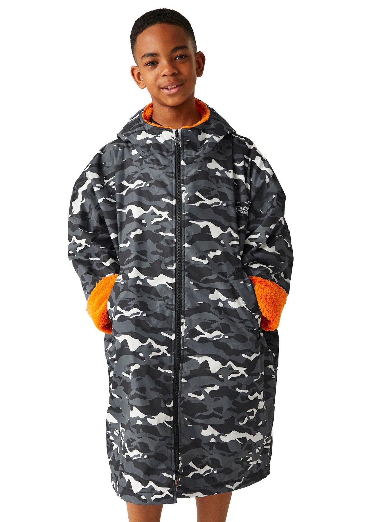 Regatta Kids Junior - Robe De Change Imperméable Pour Enfants Avec Capuche Et Doublure Polaire