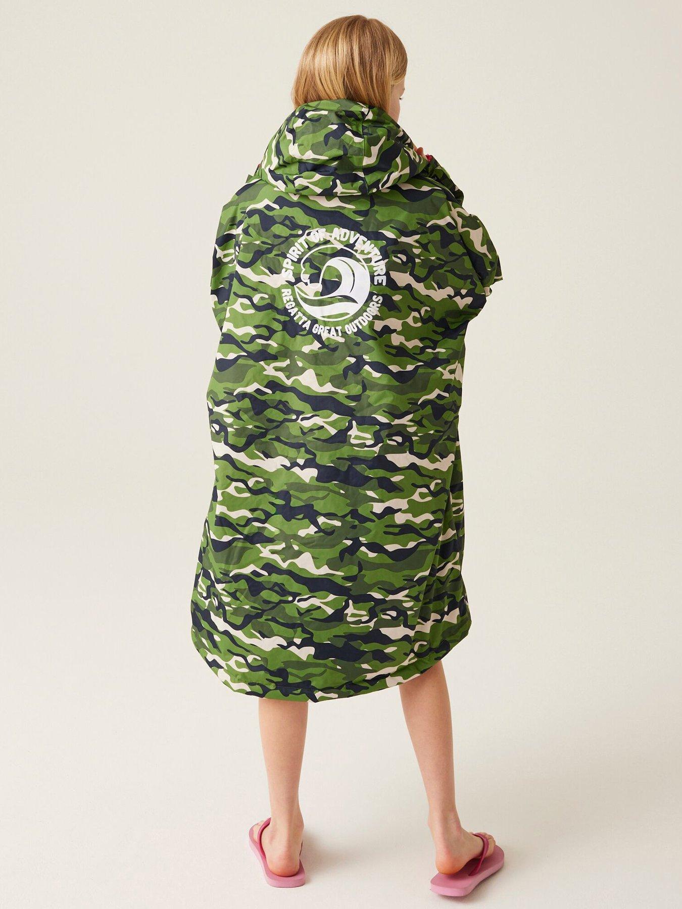  image of regatta-junior-waterproof-changing-robe-green