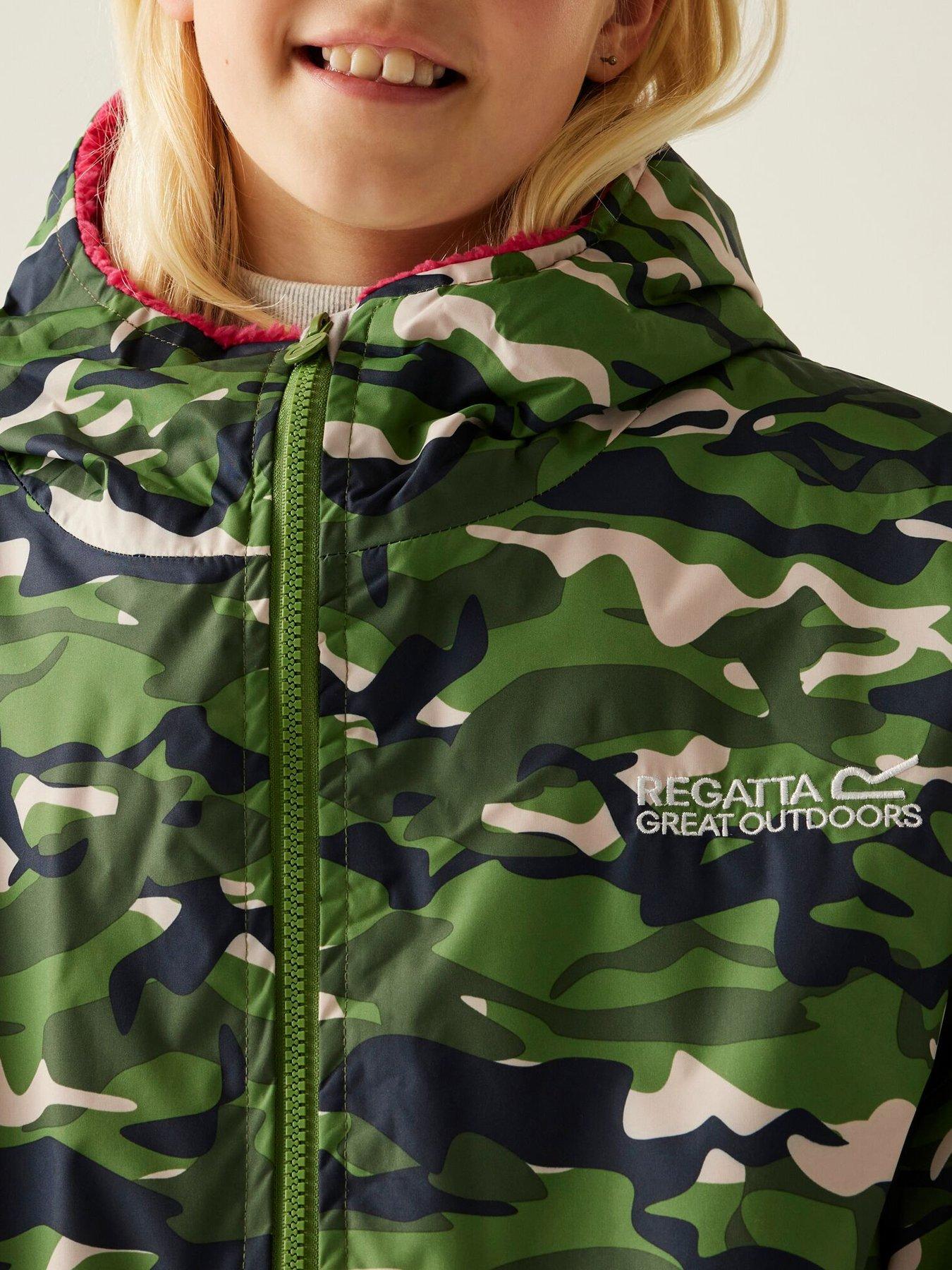  image of regatta-junior-waterproof-changing-robe-green