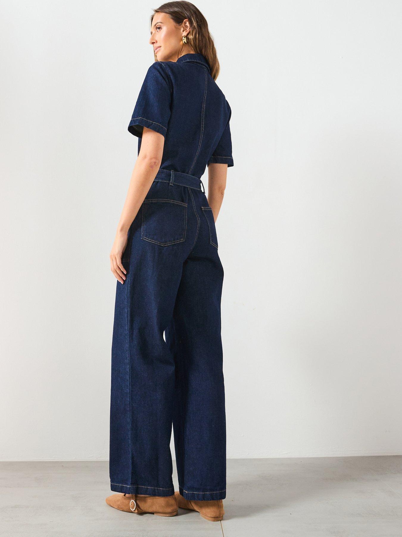 mango-belt-denim-jumpsuit-blue