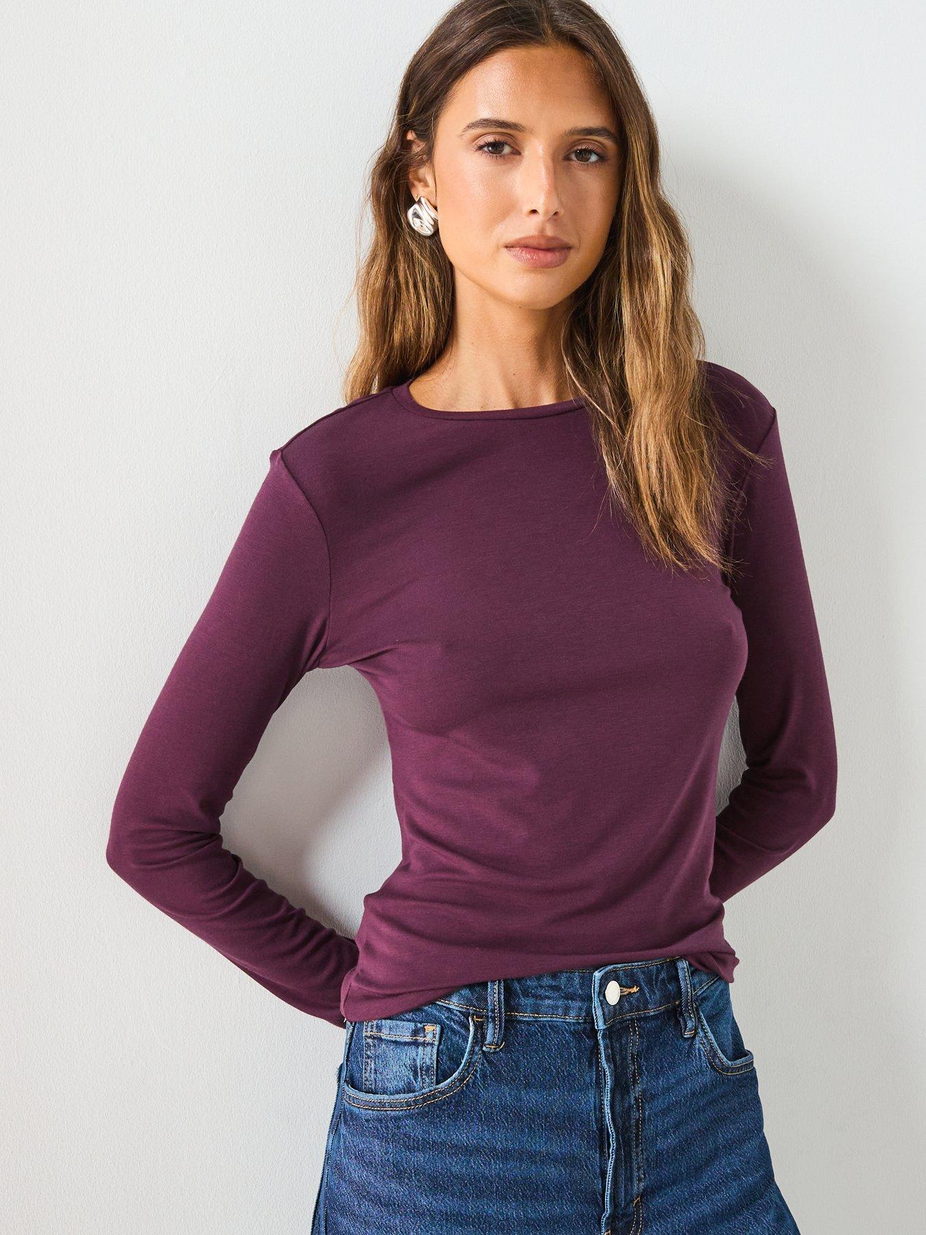 Image 4 of 6 of Mango Long Sleeve T-Shirt - Red