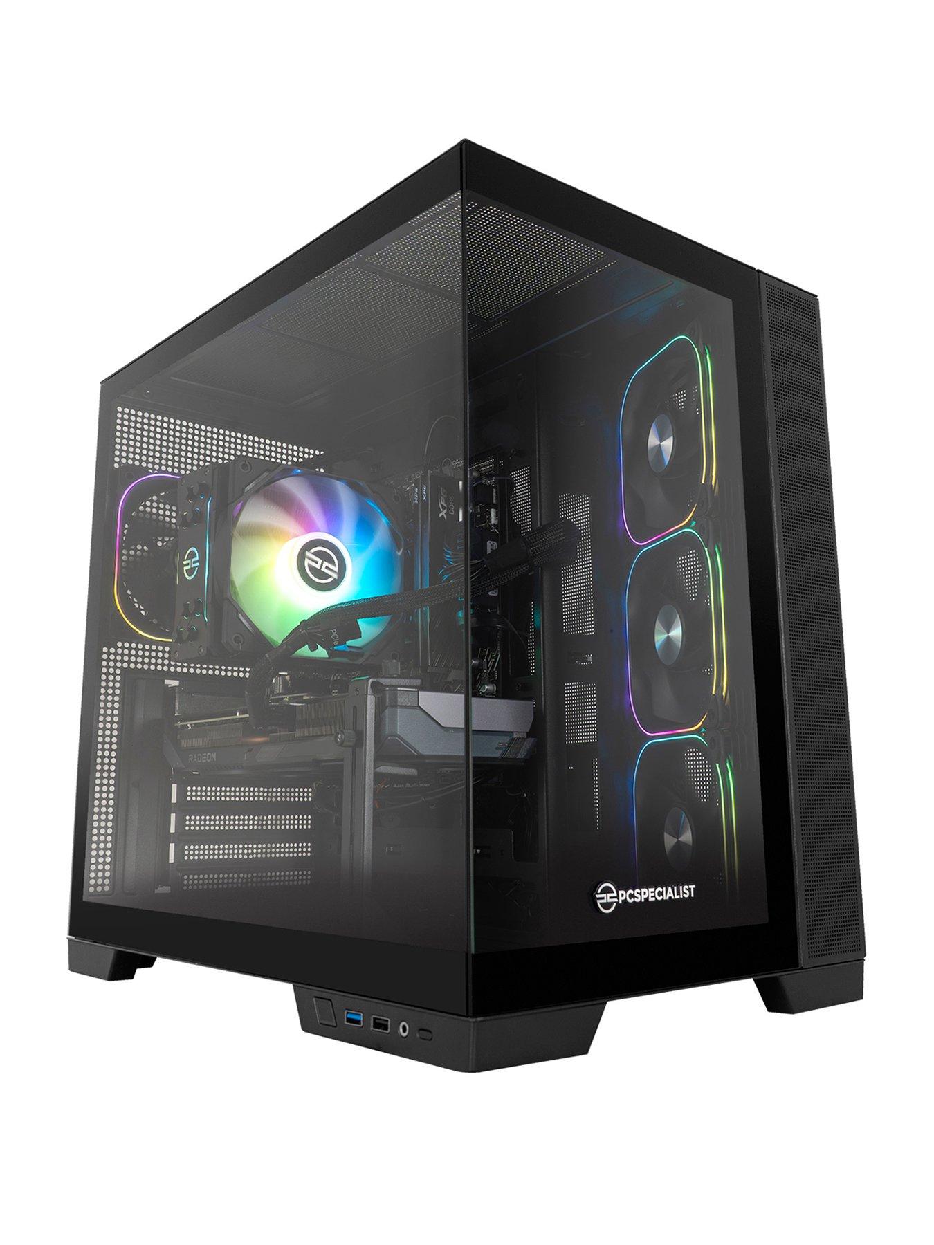 Image 1 of 8 of PCSpecialist Fusion 34 Gaming Desktop, AMD Radeon RX 9060 XT, AMD Ryzen 5, 16GB RAM, 1TB SSD