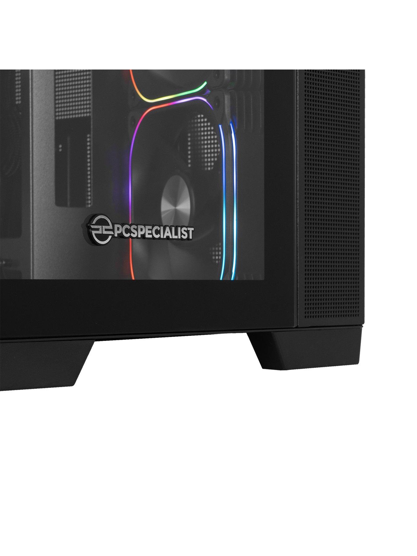  image of pcspecialist-fusion-34-gaming-desktop-amd-radeon-rx-9060-xt-amd-ryzen-5-16gb-ram-1tb-ssd