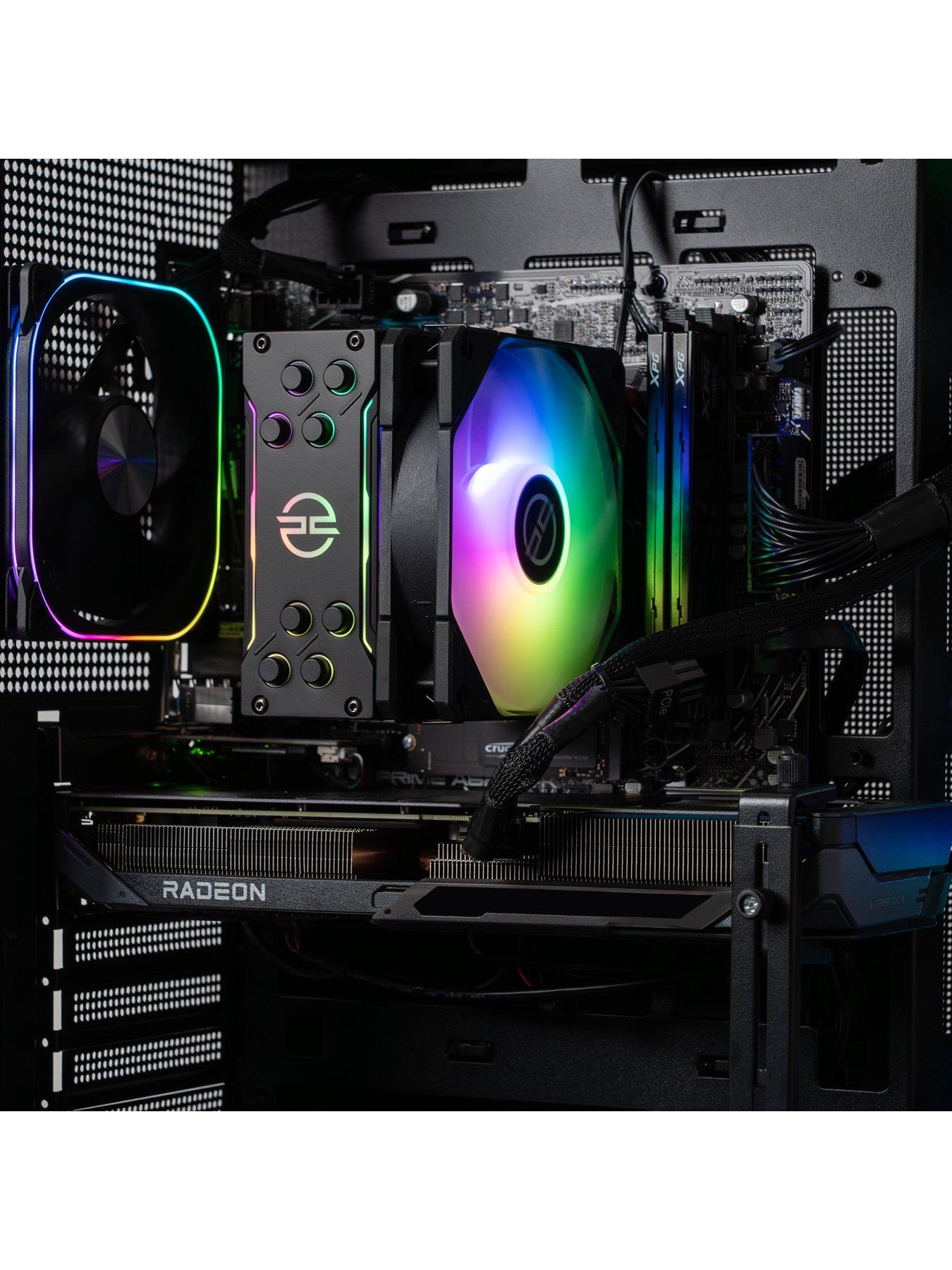 Image 4 of 8 of PCSpecialist Fusion 34 Gaming Desktop Bundle, AMD Radeon RX 9060 XT, AMD Ryzen 5, 16GB RAM, 1TB SSD