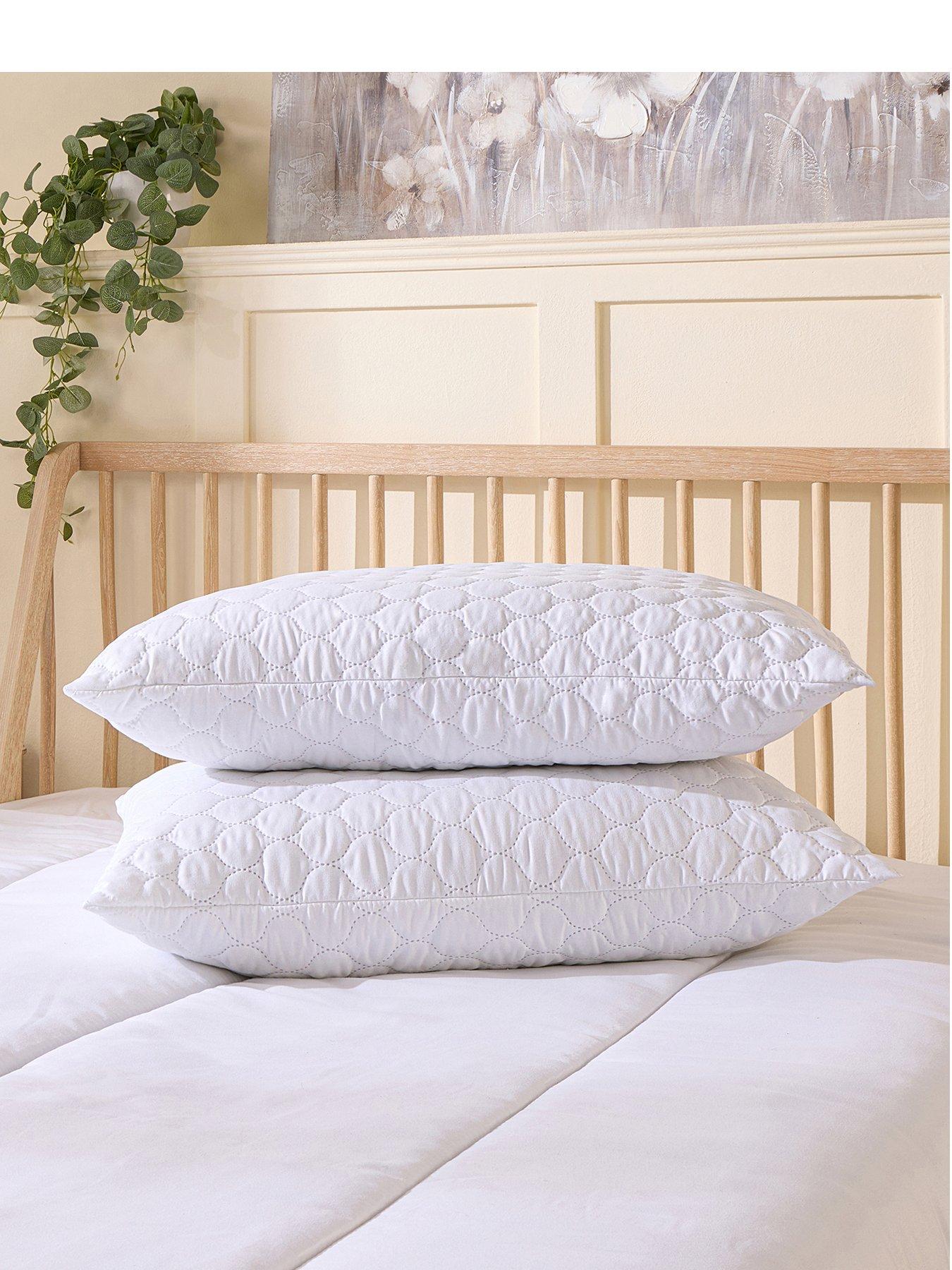 Image 2 of 8 of Slumberdown Sleep Soundly Rebound Pillow 2 Pack with FREE Pillow Protector Pair