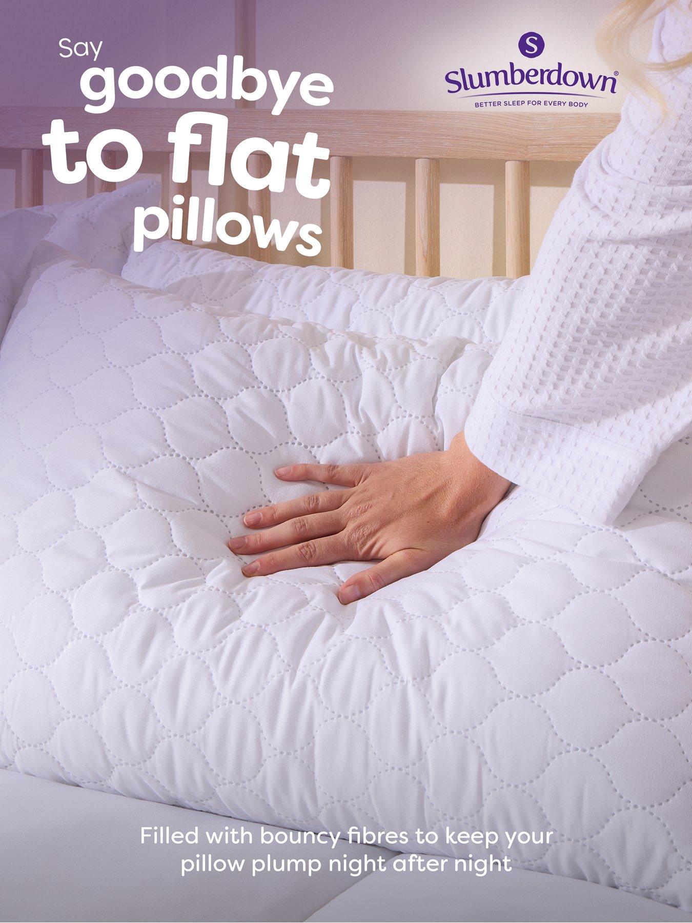 Image 3 of 8 of Slumberdown Sleep Soundly Rebound Pillow 2 Pack with FREE Pillow Protector Pair