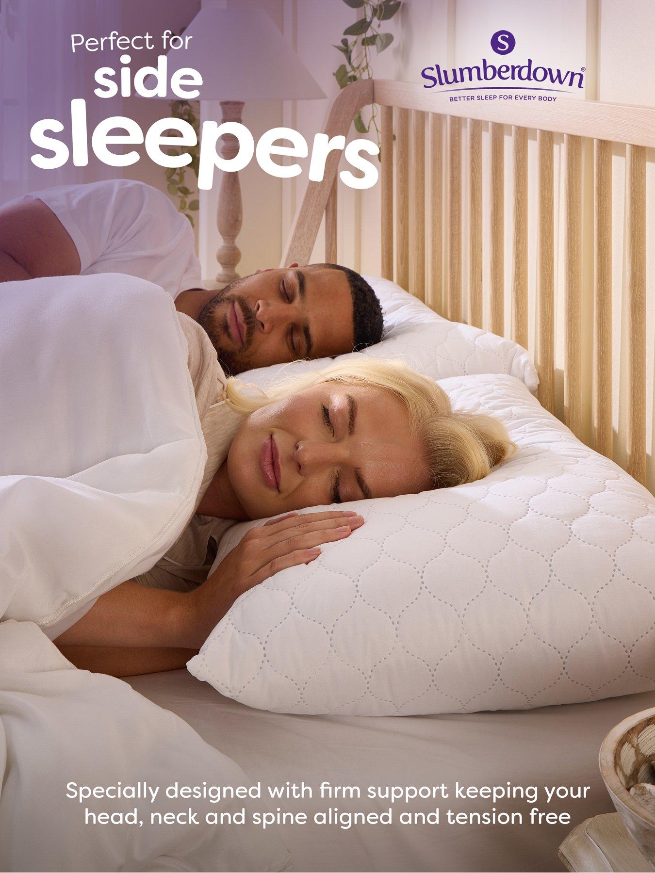 Image 4 of 8 of Slumberdown Sleep Soundly Rebound Pillow 2 Pack with FREE Pillow Protector Pair