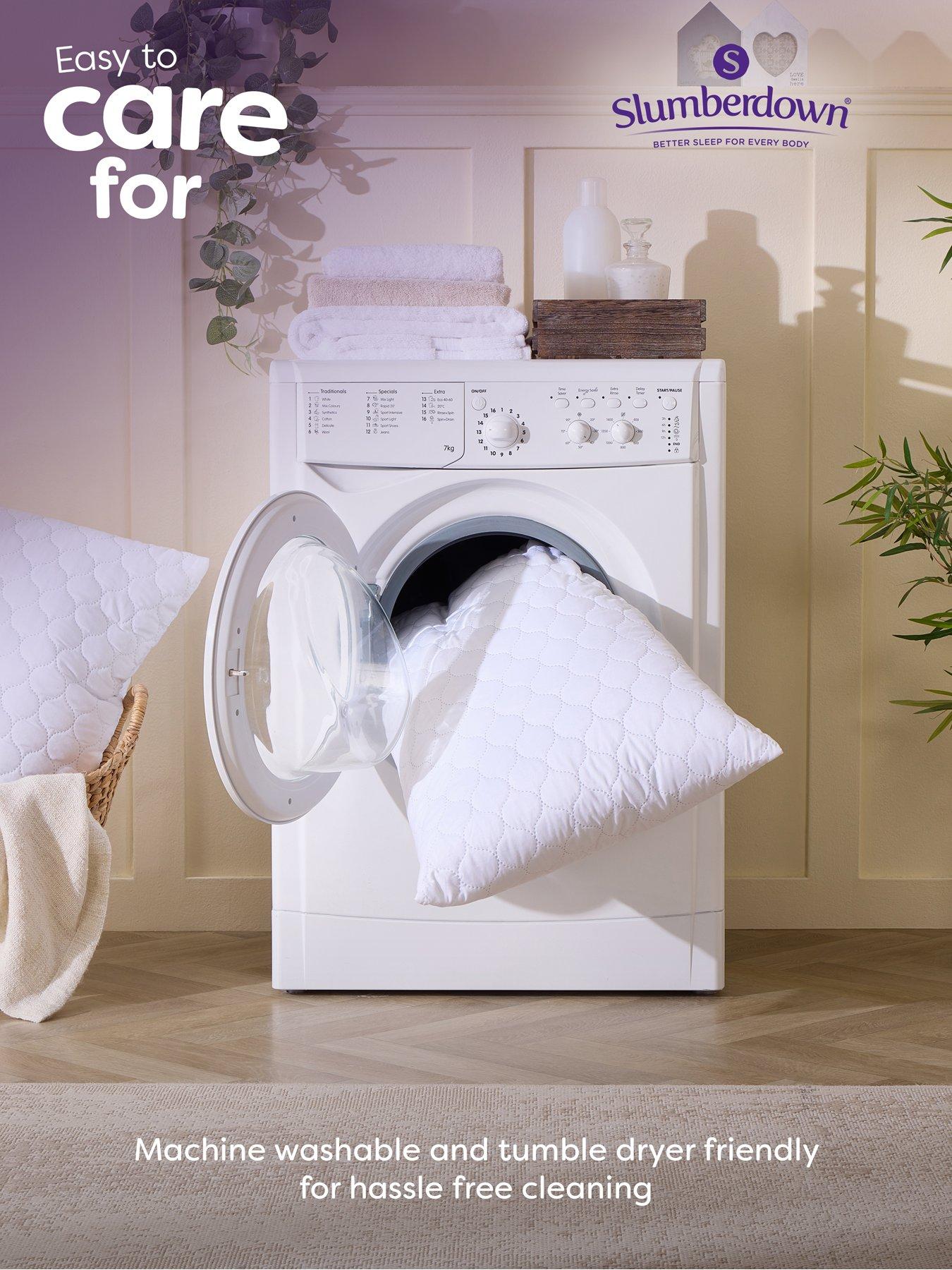 Image 7 of 8 of Slumberdown Sleep Soundly Rebound Pillow 2 Pack with FREE Pillow Protector Pair