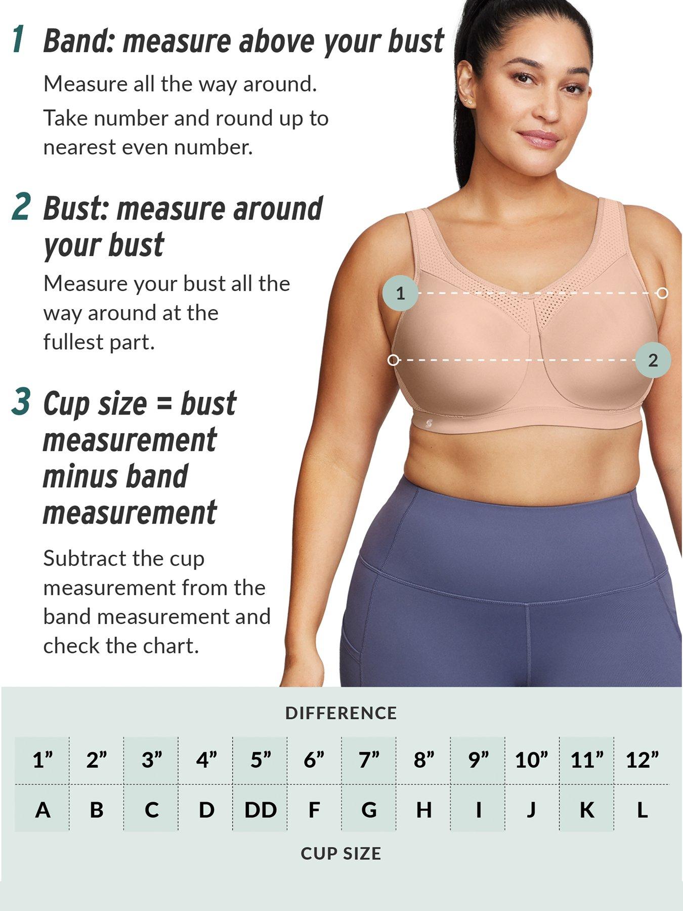 Image 5 of 6 of Glamorise Glamorise 1006 Sport Bra - Charcoal Grey