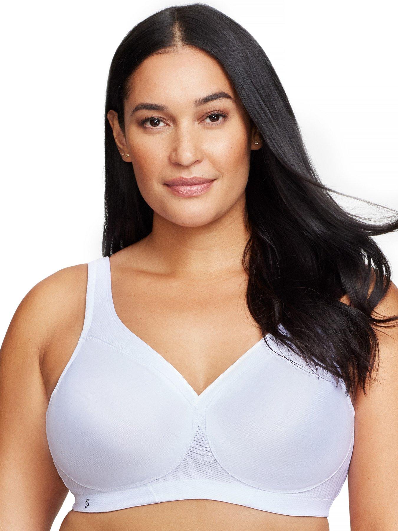  image of glamorise-1006-sport-bra-white