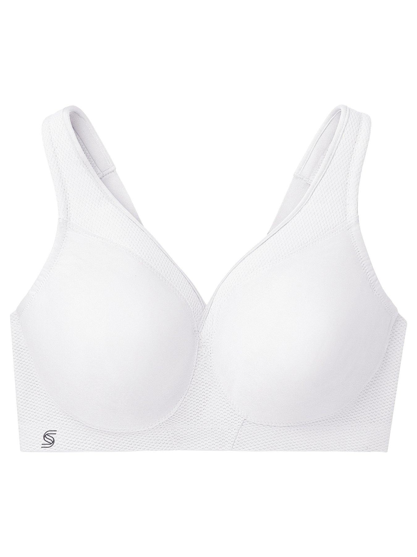 Image 4 of 6 of Glamorise Glamorise 1006 Sport Bra (second Sizes) White
