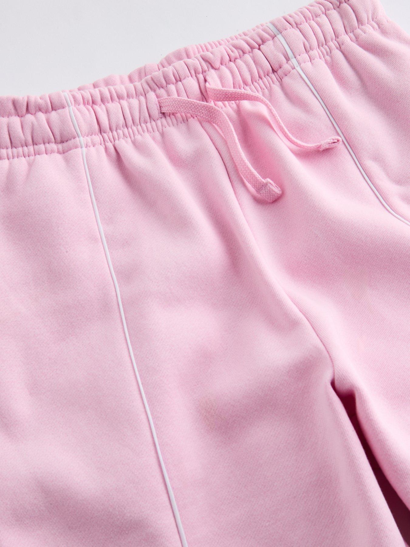 Image 4 of 4 of The Very Collection Girls Sweat Front Piping Detail Jogger - Pink